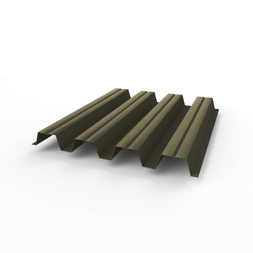 Профнастил Н57 оцинкованный 0,6х801мм (RAL 6022) с полимерным покрытием (Полиэстер)