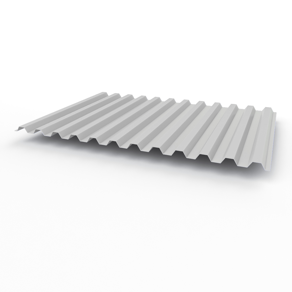 Профнастил С21 0,55х1051мм (RAL 7047) оцинкованный, с полимерным покрытием (полиэстер)