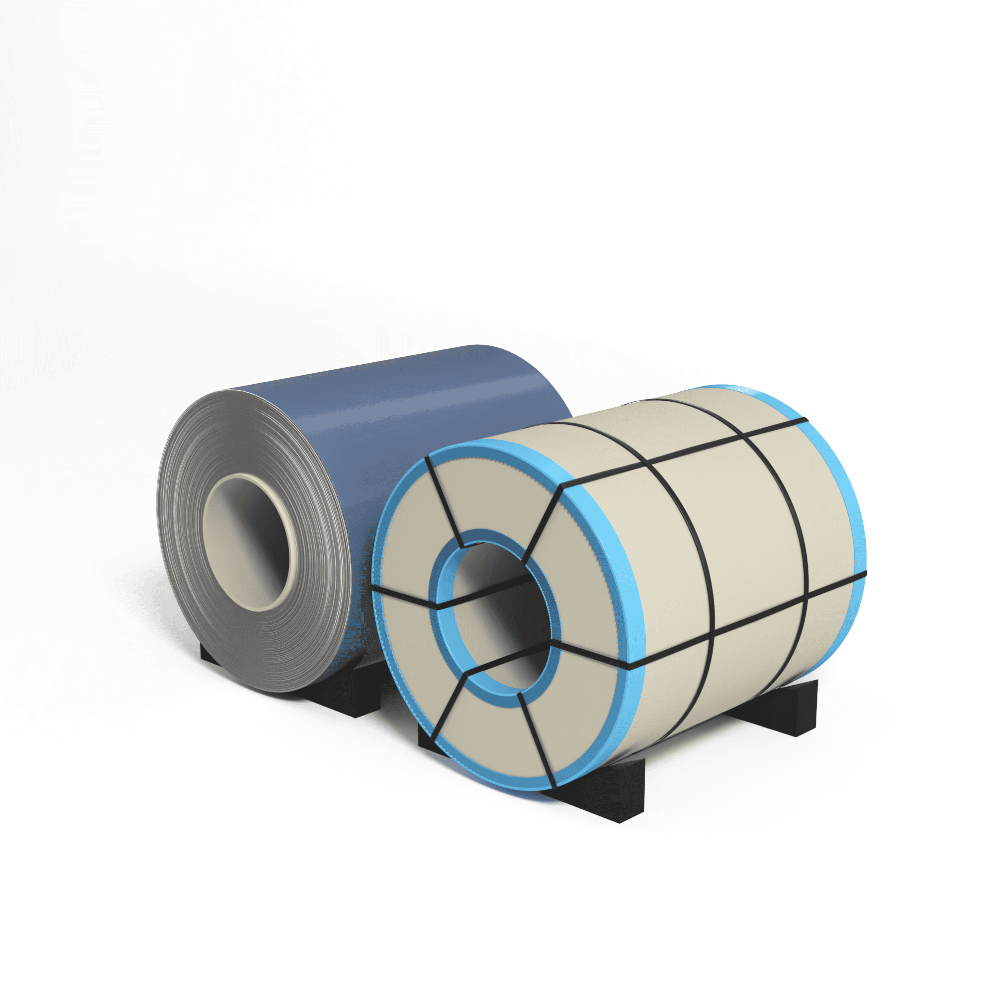 Рулон оцинкованный 0,45х1250мм (RAL 5014) с полимерным покрытием (полиэстер)