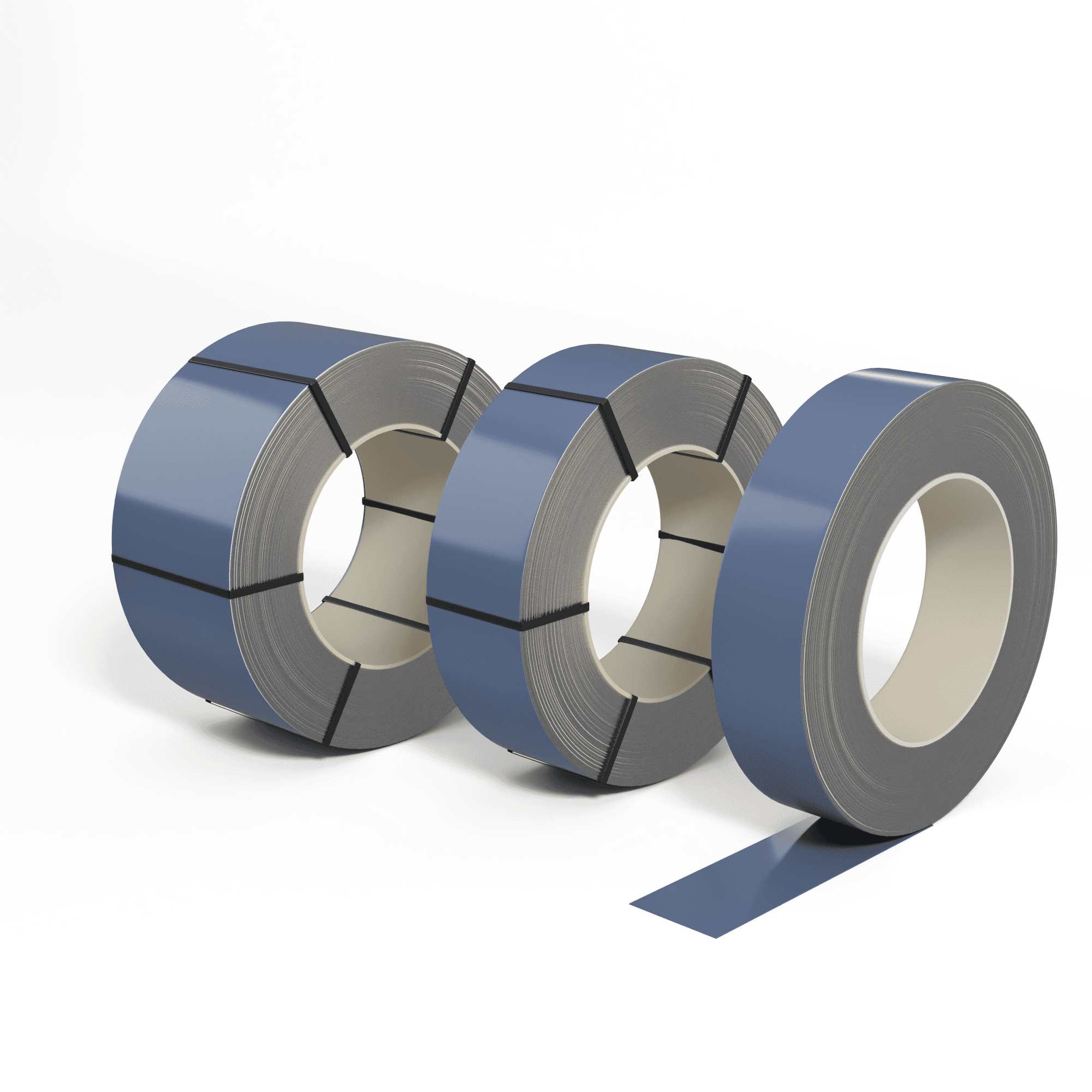 Лента оцинкованная (Штрипс) 0,8 мм (RAL 5014) с полимерным покрытием