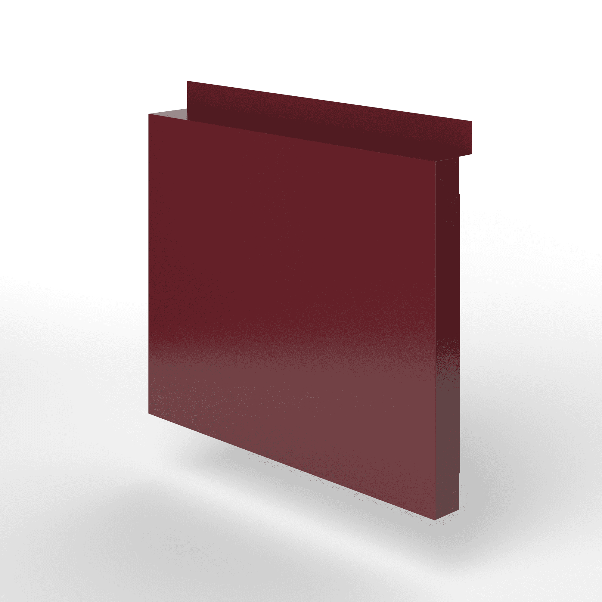 Фасадная металлокассета с иклями оцинкованная с порошковым покрытием 0,7мм RAL 3005