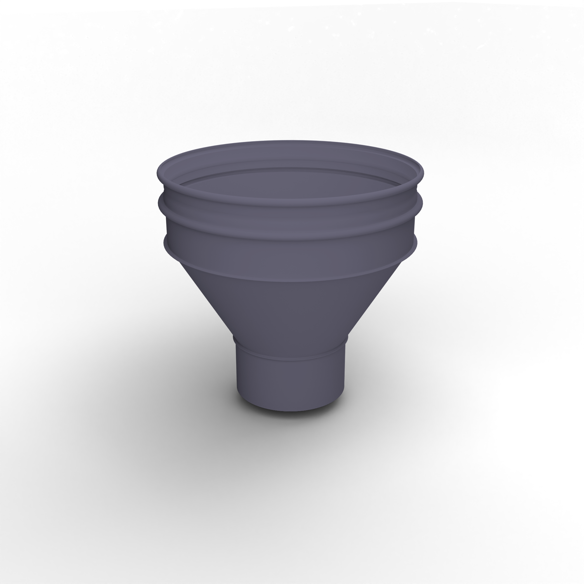 Воронка водосточная ф100х350мм (RAL 4012) водосборная, c порошковым покрытием