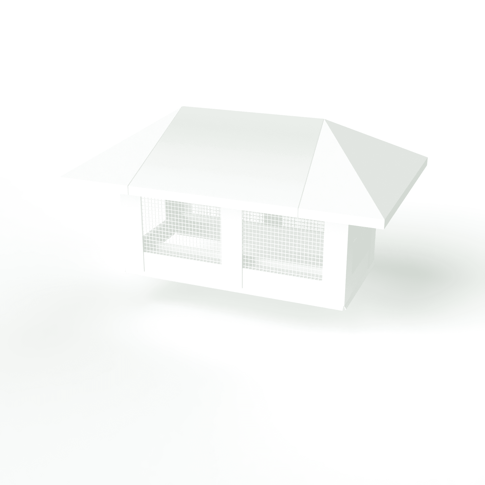 Дымник на трубу с сеткой оцинкованный с полимерным покрытием до 2400мм RAL 9003