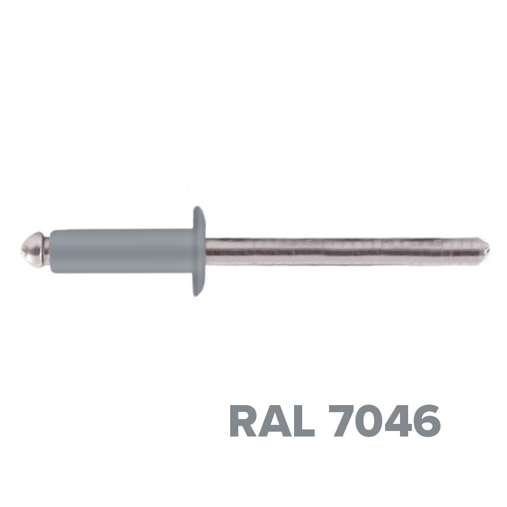 Заклепка 3.2x10 (RAL 7046) A2/A2 вытяжная