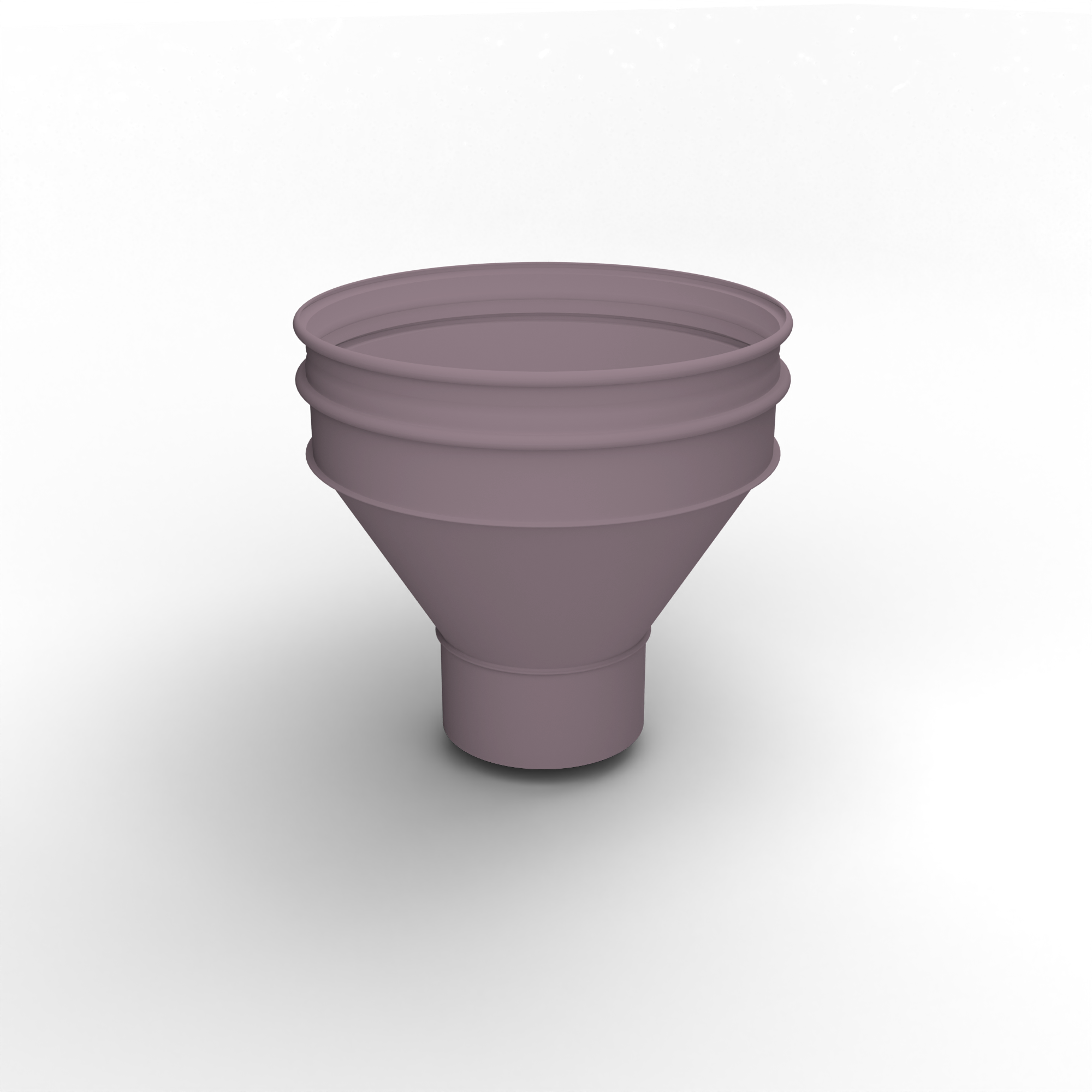 Воронка водосточная ф140х350мм (RAL 4009) водосборная, c порошковым покрытием