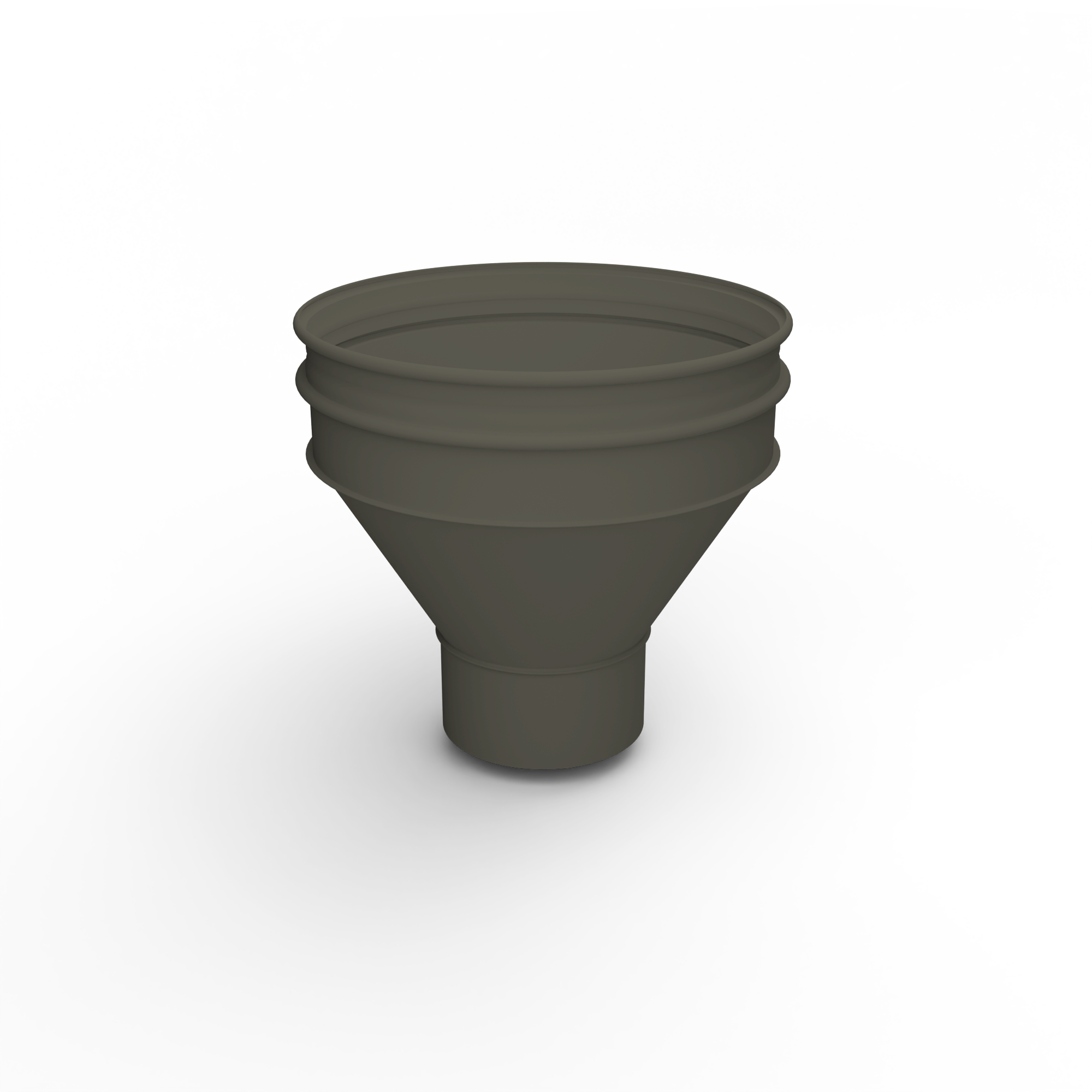 Воронка водосточная ф170х350мм (RAL 6022) водосборная, c порошковым покрытием