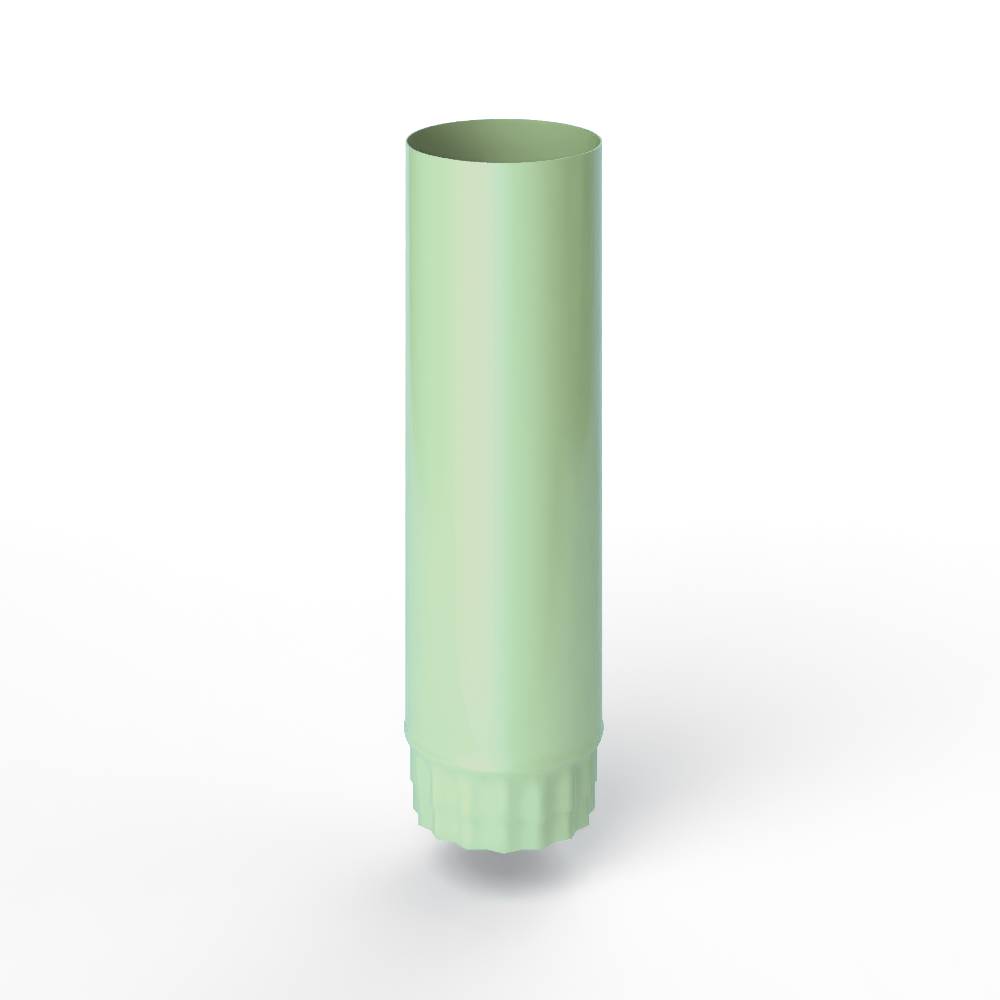 Труба водосточная оцинкованная порошок ф190х1250мм RAL 6019