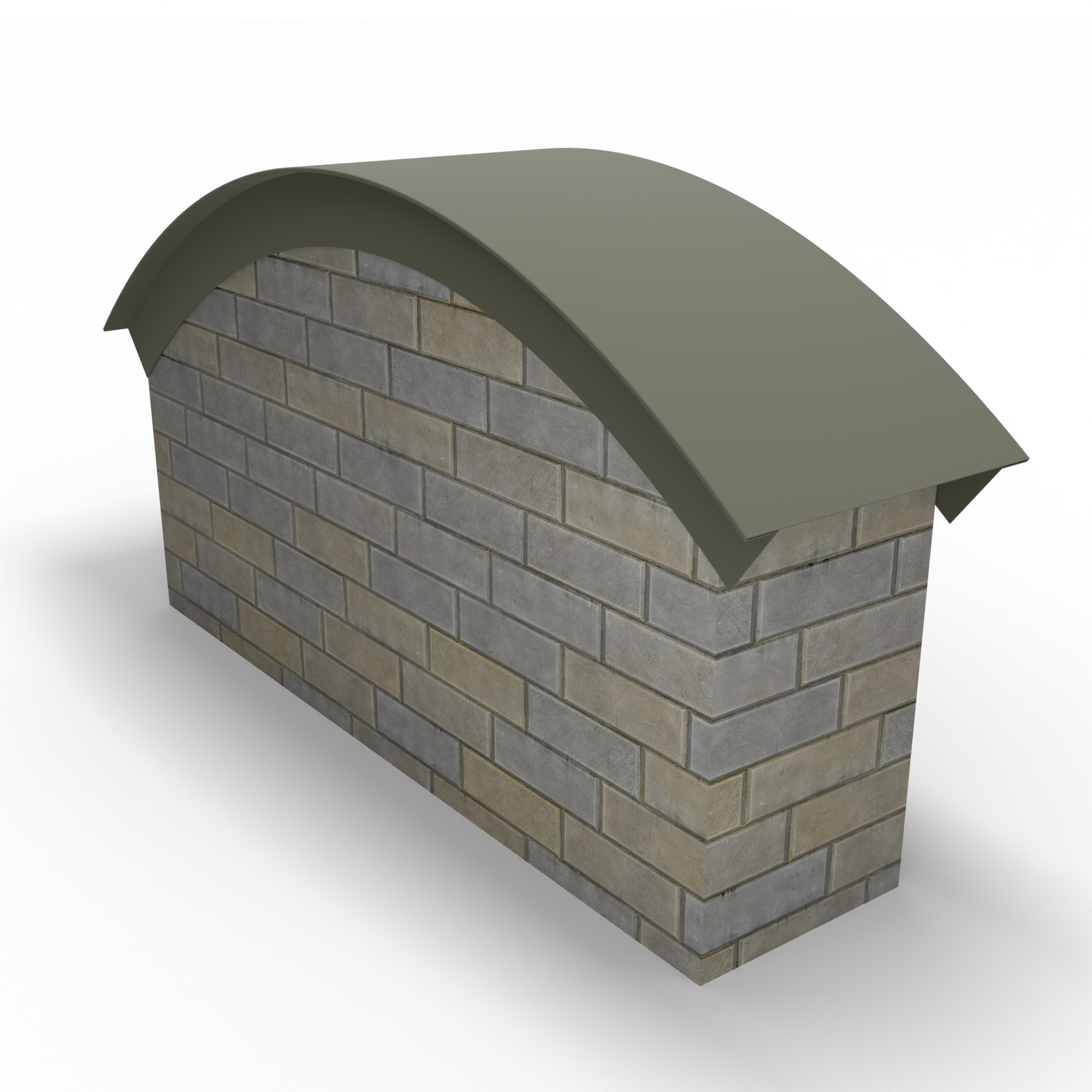 Парапет радиусный 1 мм (RAL 7003) полиэстер