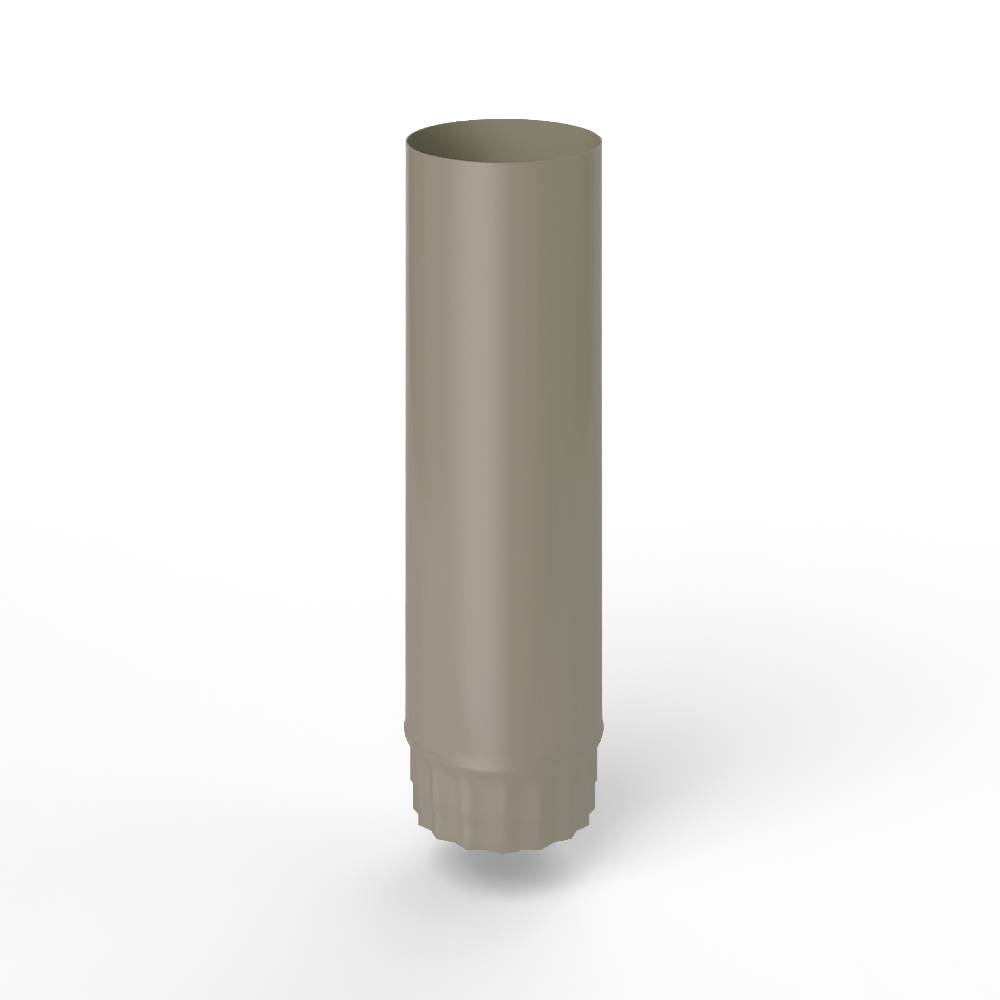 Труба водосточная оцинкованная порошок ф110х1250мм RAL 1019