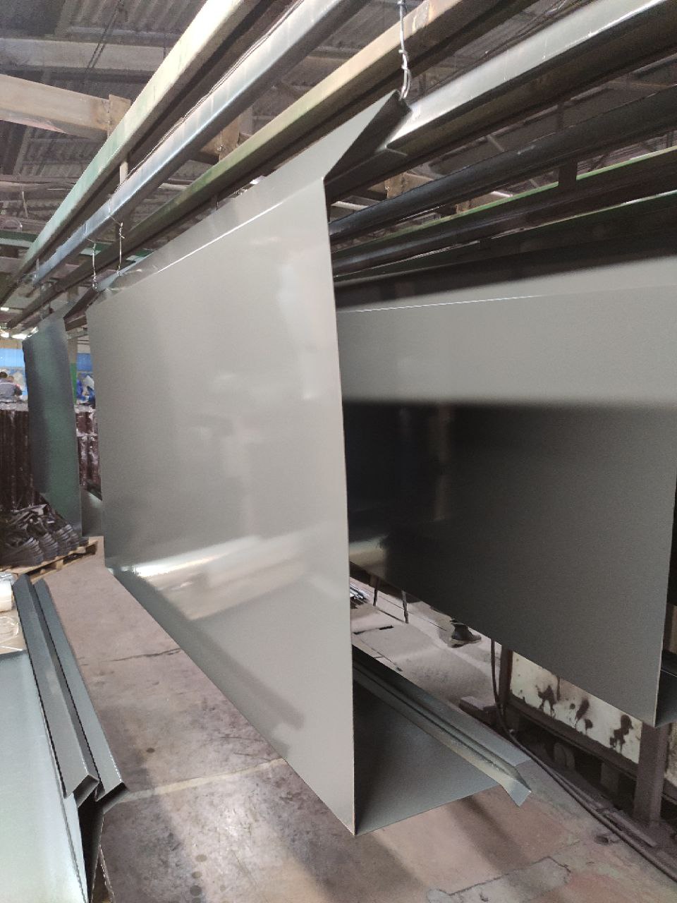 Парапет RAL 7004 полиэстер 0.45мм плоский