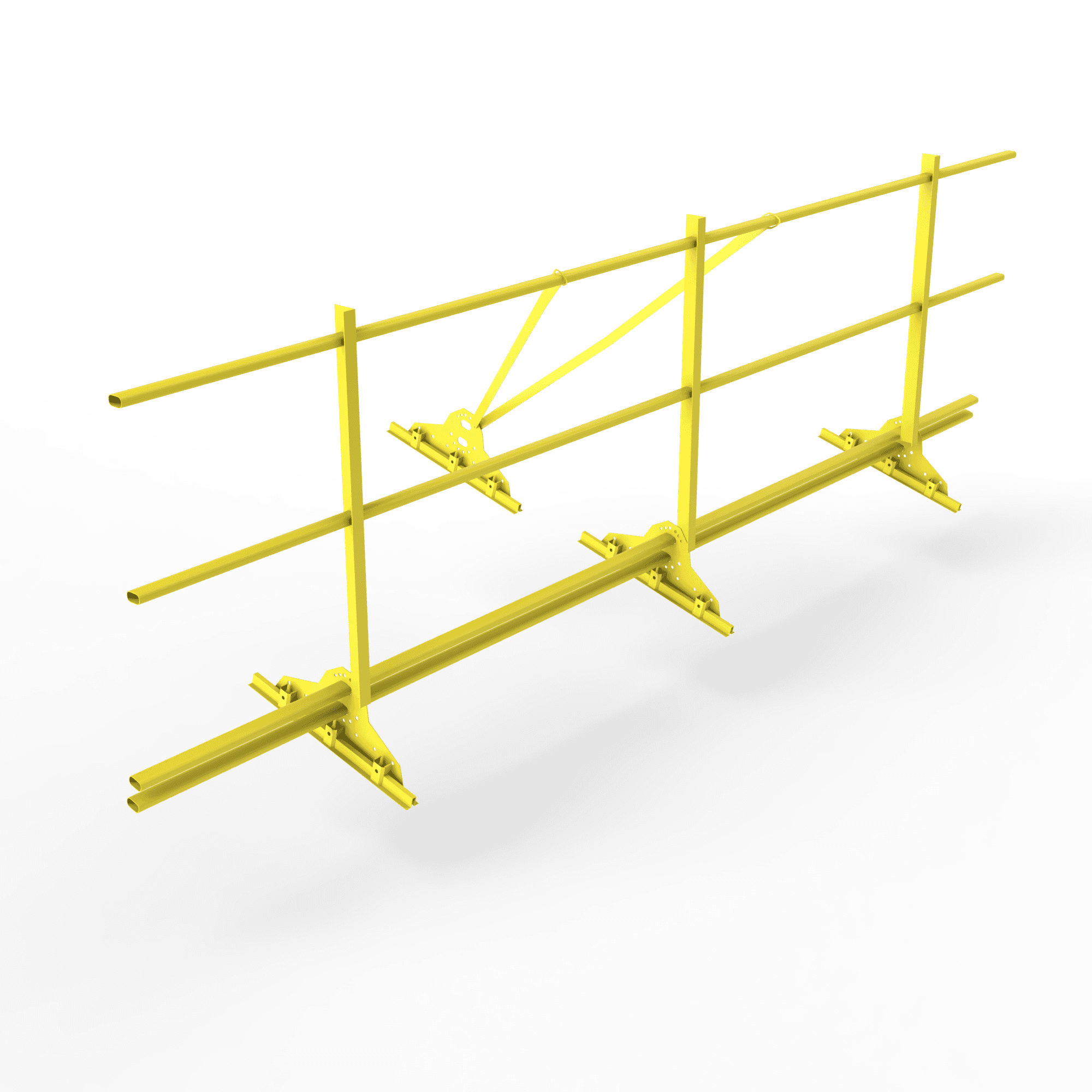 Ограждение кровельное функция снегозадержатель фальц 2000мм 1200-25-1-2-2 холоднокатанная сталь с порошковым покрытием RAL 1018