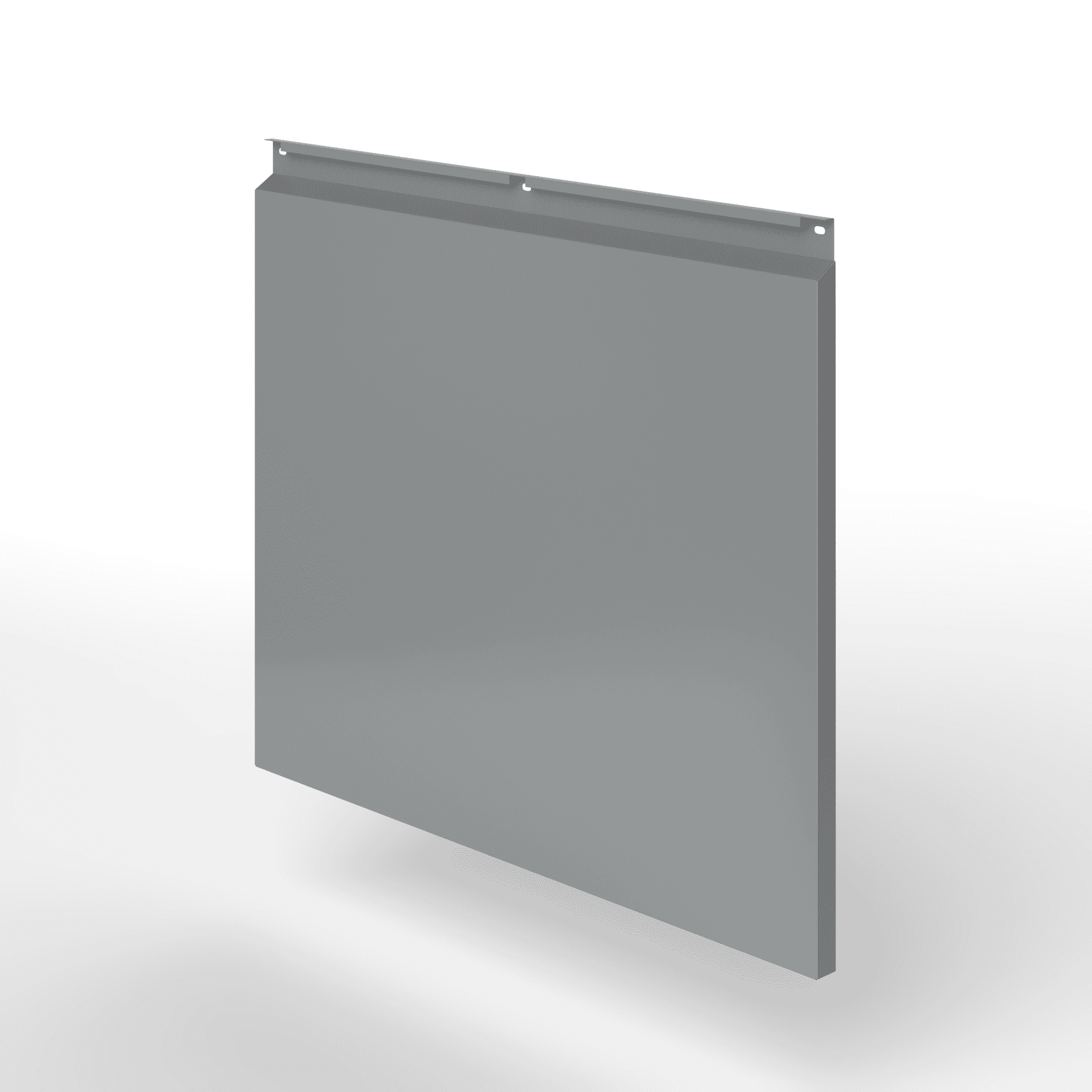 Фасадная металлокассета закрытого типа оцинкованная с порошковым покрытием 0,7x920х420мм RAL 9023 Перламутровый тёмно-серый