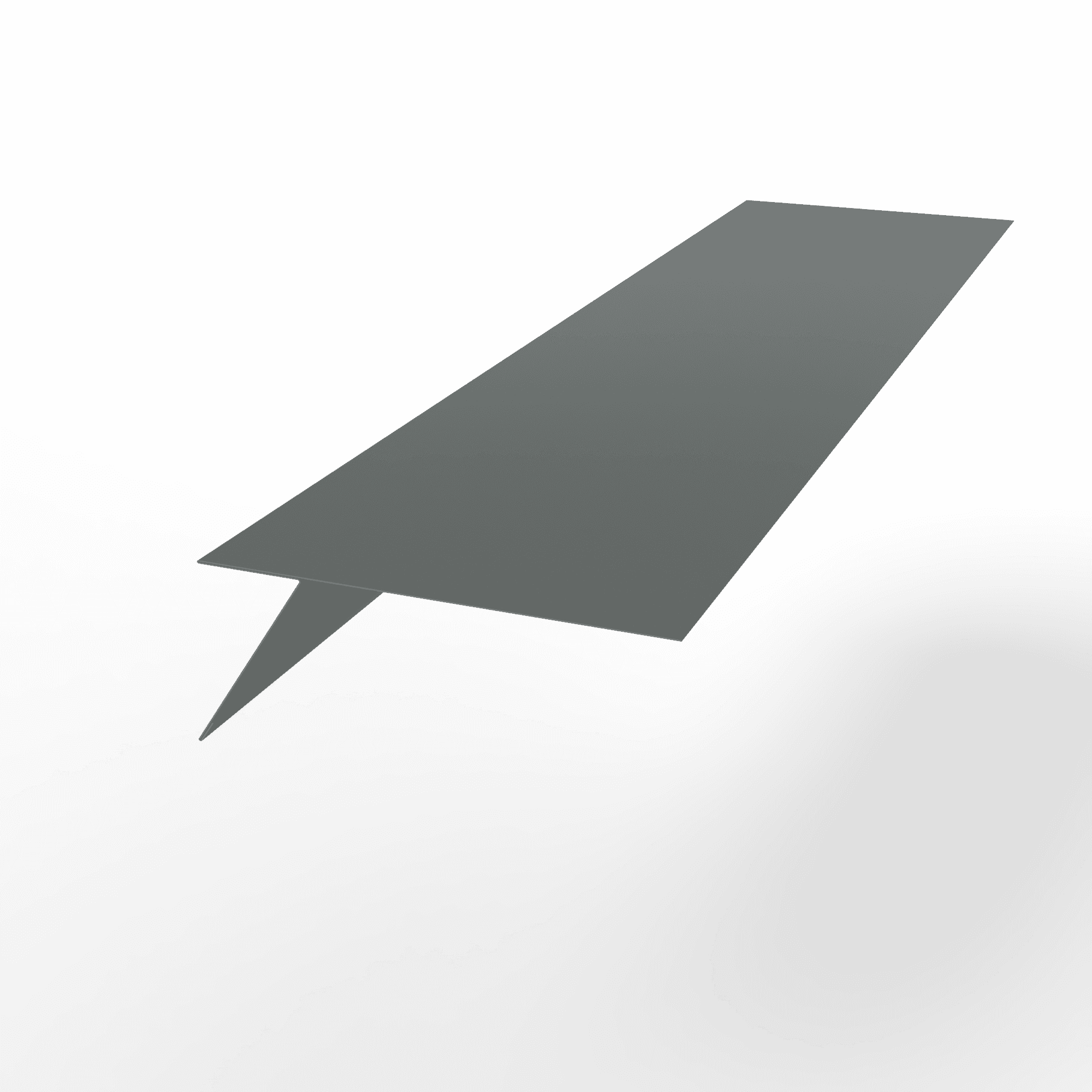 Карнизная планка RAL 7005 оцинкованная с порошковым покрытием 0,7 мм