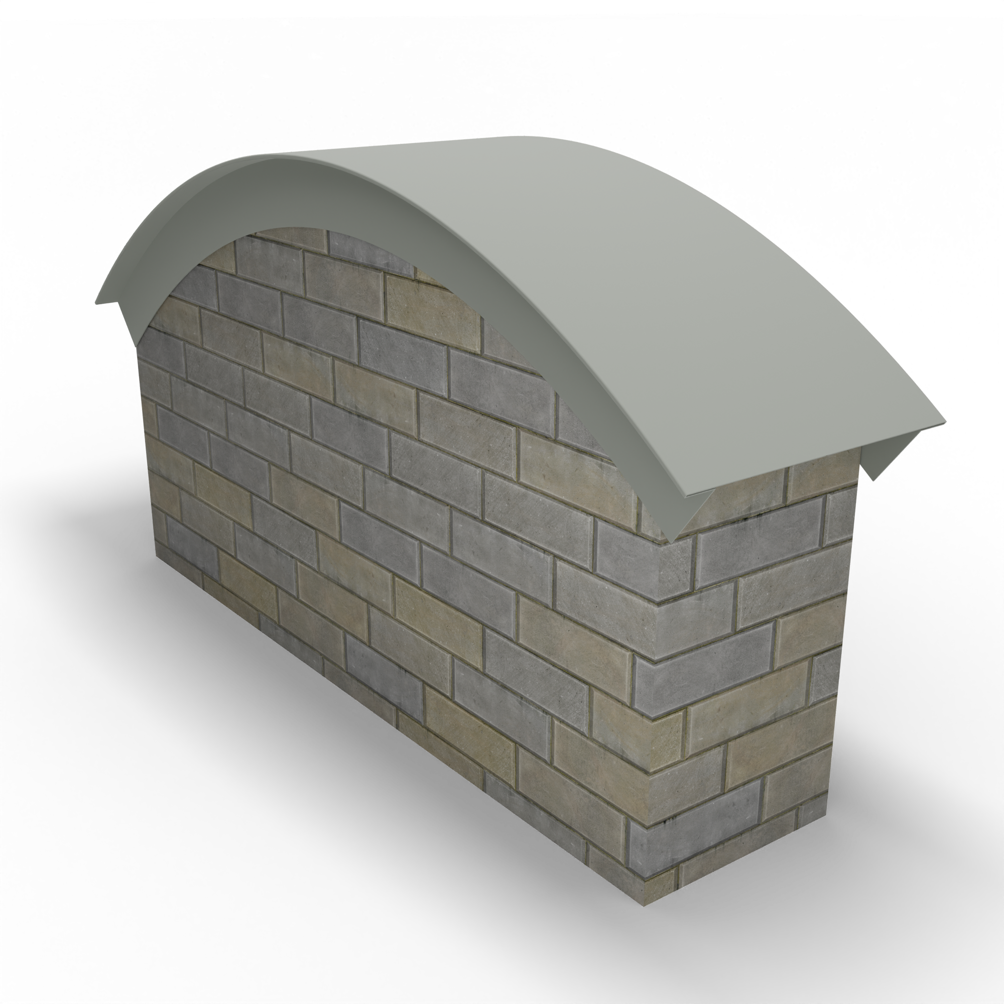 Парапет радиусный 0,5 мм (RAL 7038) полиэстер