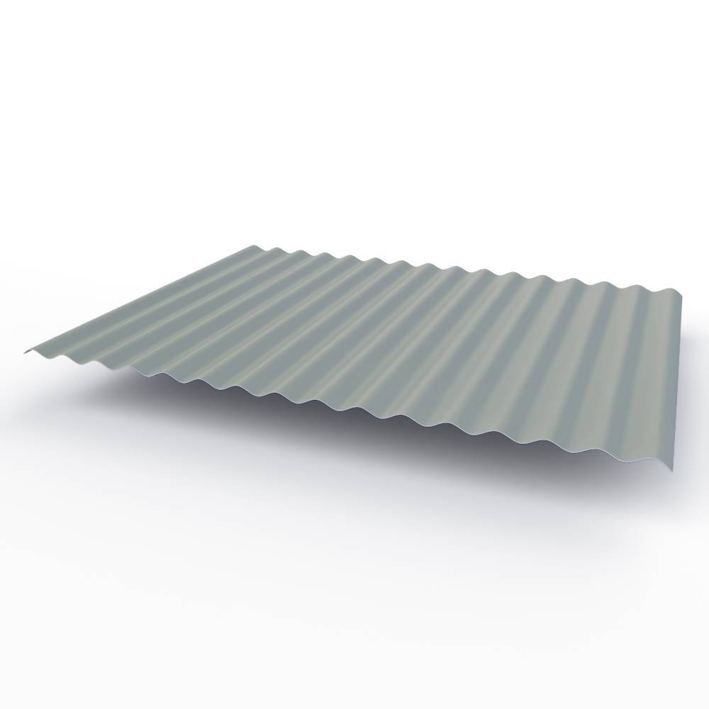 Профнастил С15 (RAL 9006) полиэстер 0,5х1180мм