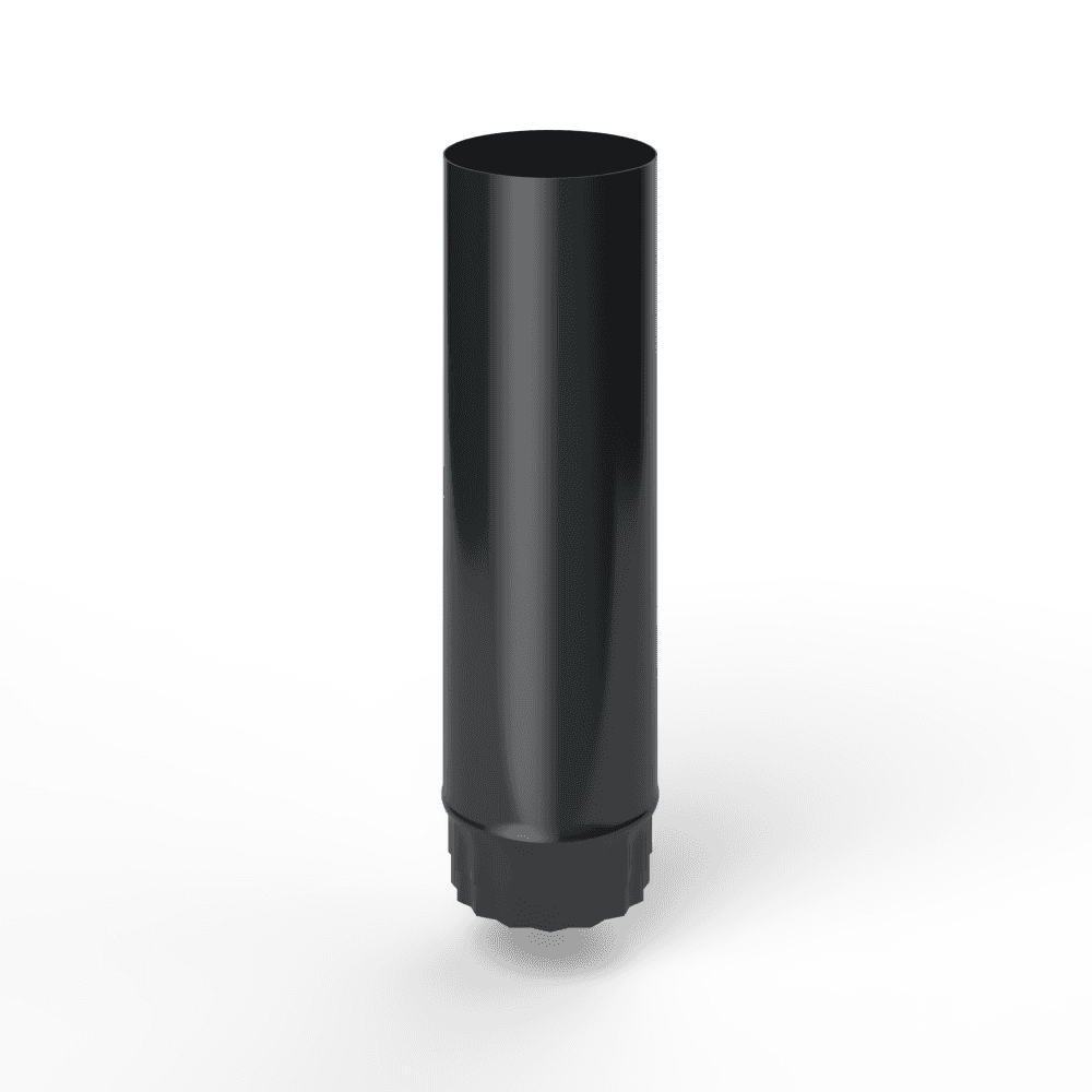 Труба водосточная оцинкованная порошок ф130х1250мм RAL 9017