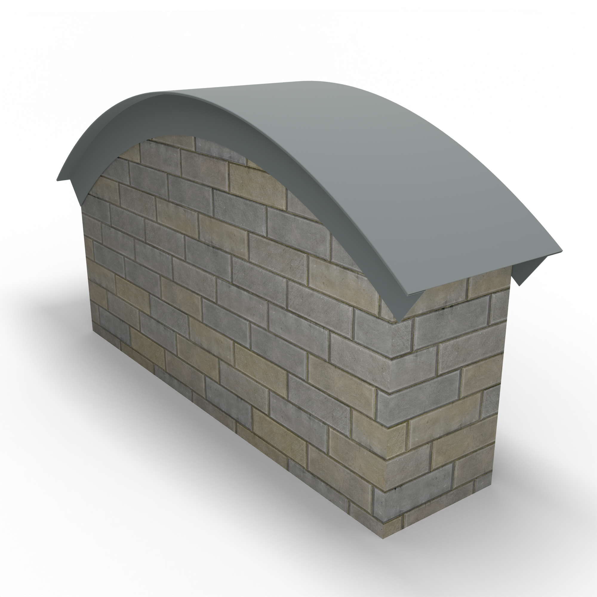 Парапет радиусный 0,7 мм (RAL 7042) полиэстер