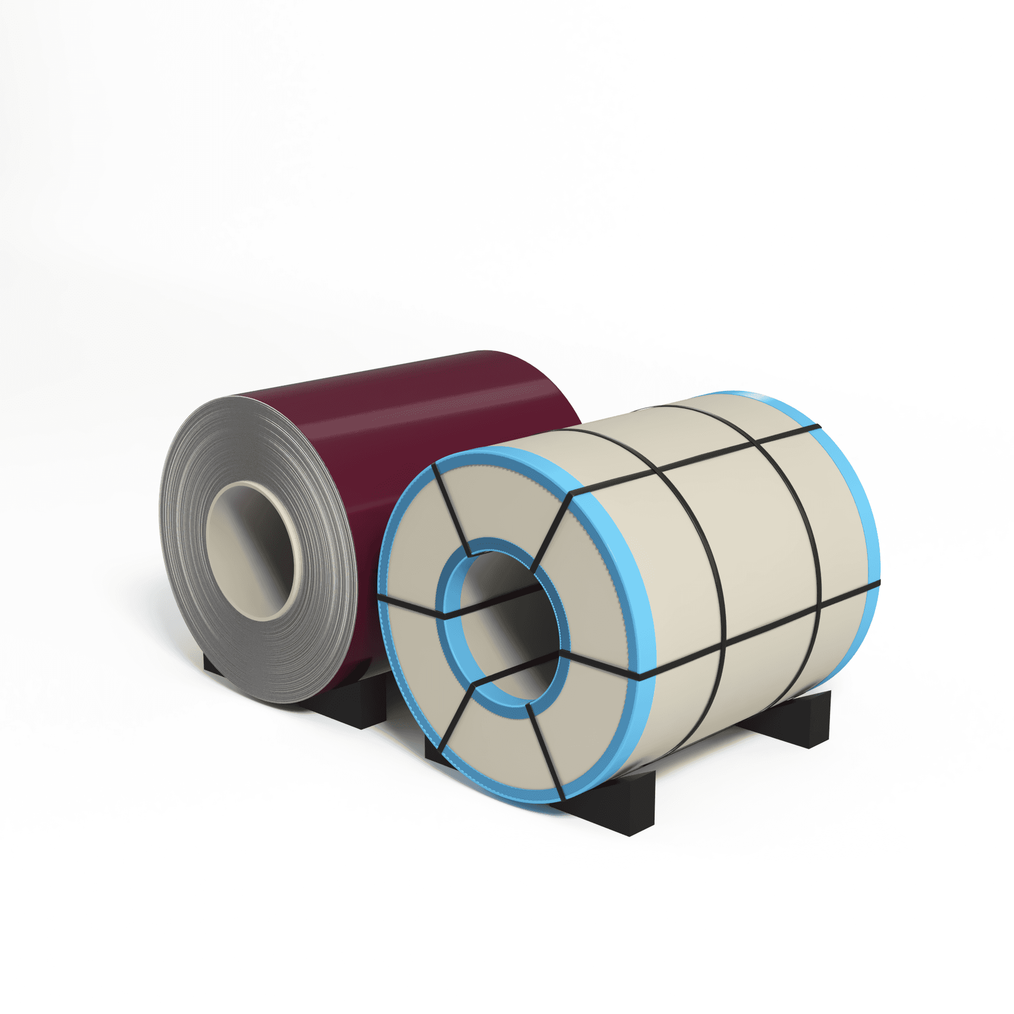 Рулон оцинкованный с полимерным покрытием полиэстер 0,4х1250мм RAL 4004 Бордово-фиолетовый
