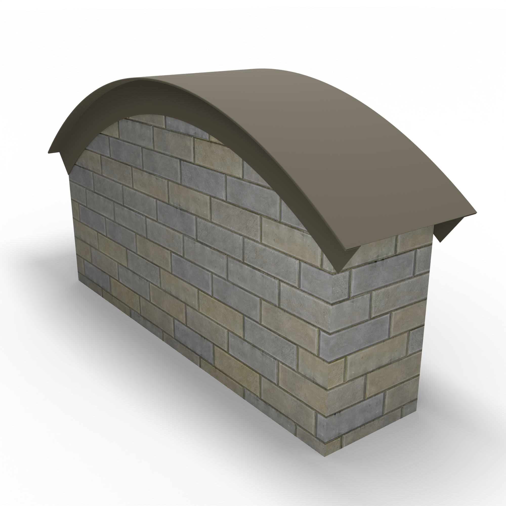 Парапет радиусный 0,45 мм (RAL 7006) полиэстер