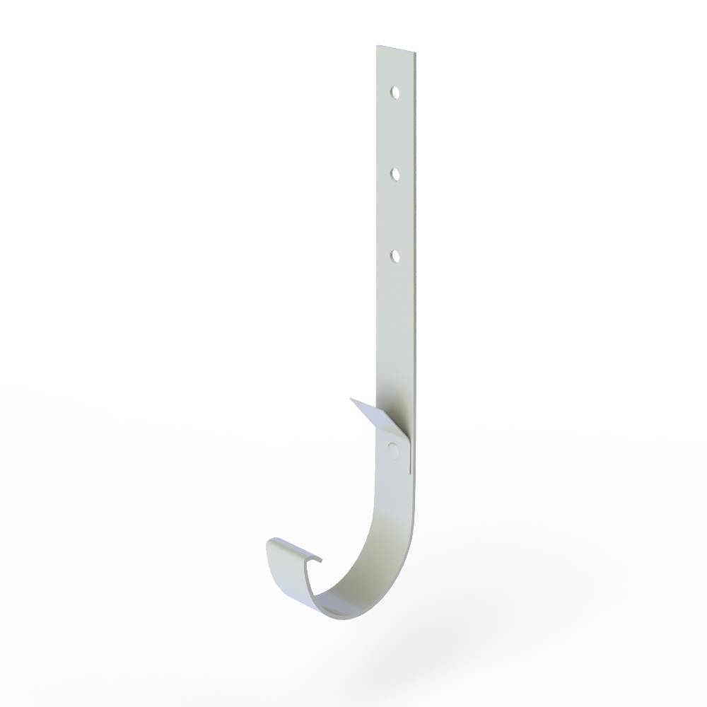 Крепление желоба водосточного короткое c порошковым покрытием ф120x350мм RAL 7035