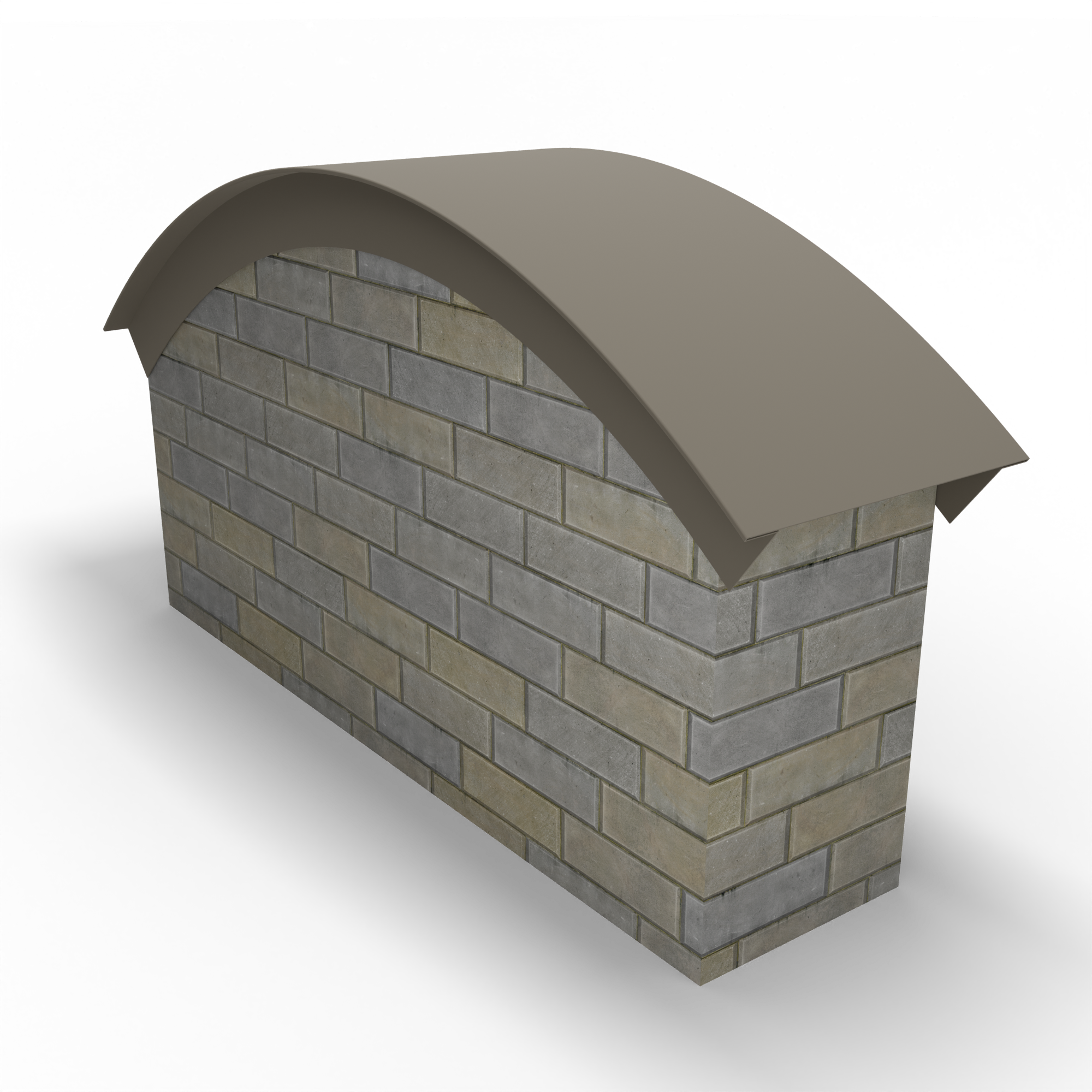 Парапет радиусный 0,45 мм (RAL 7048) полиэстер