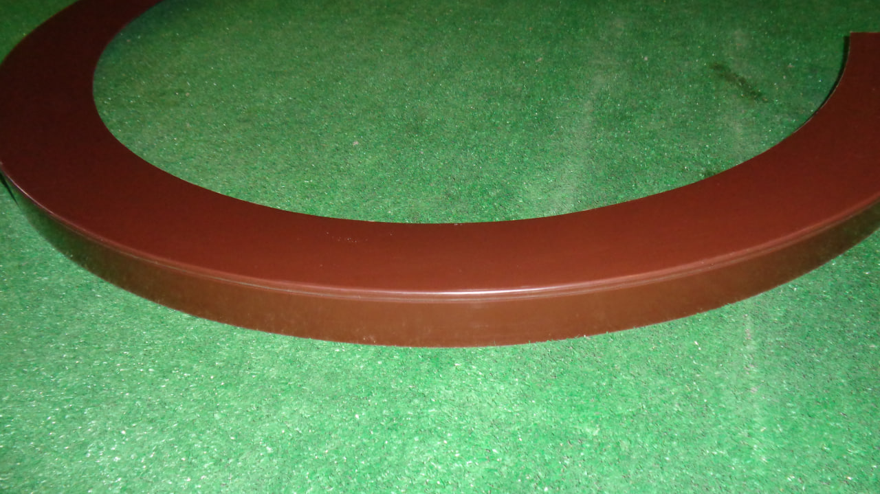 Парапет радиусный 1,2 мм (RAL 8017) полиэстер