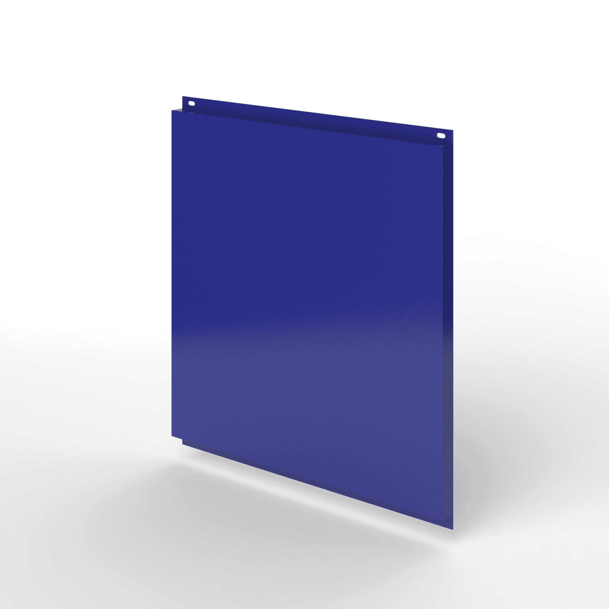 Фасадная металлокассета открытого типа оцинкованная с порошковым покрытием 1мм RAL 5002