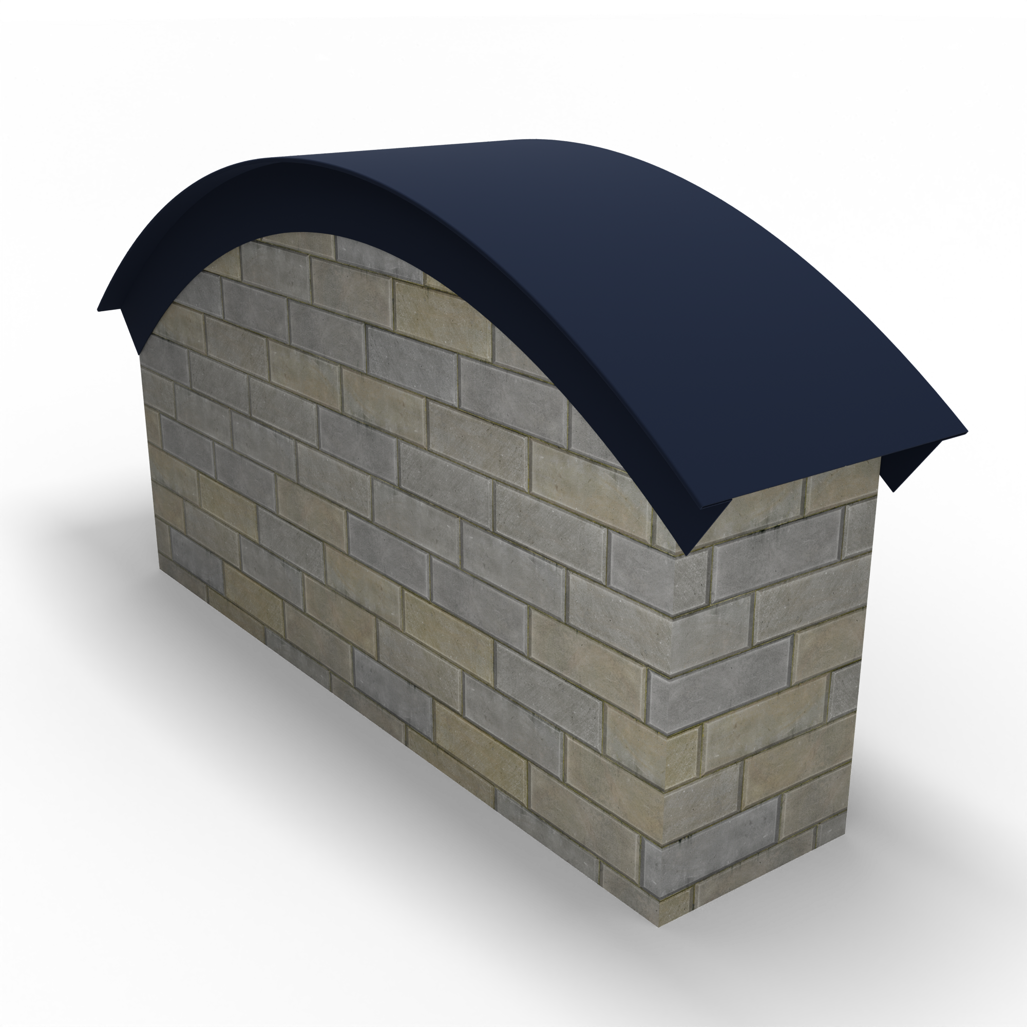 Парапет радиусный 0,5 мм (RAL 5011) полиэстер