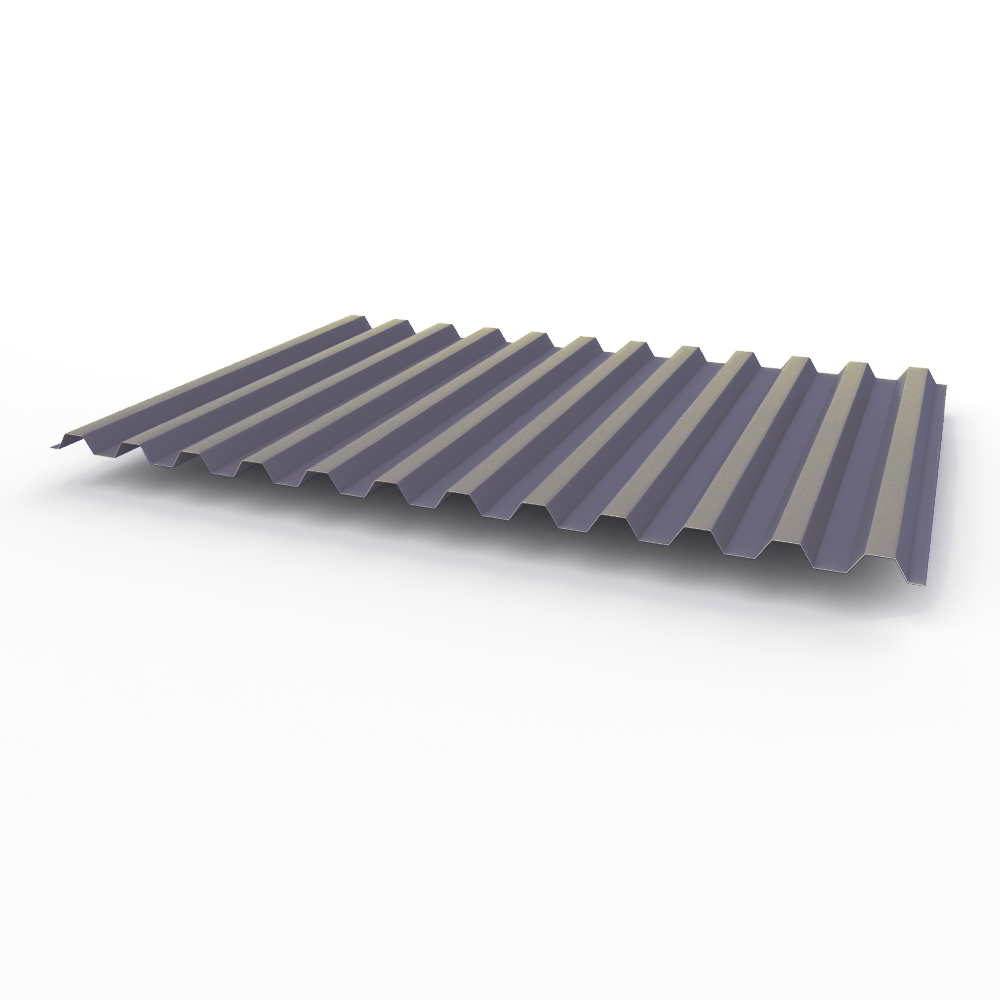 Профнастил С21 0,55х1051мм (RAL 4012) оцинкованный, с полимерным покрытием (полиэстер)