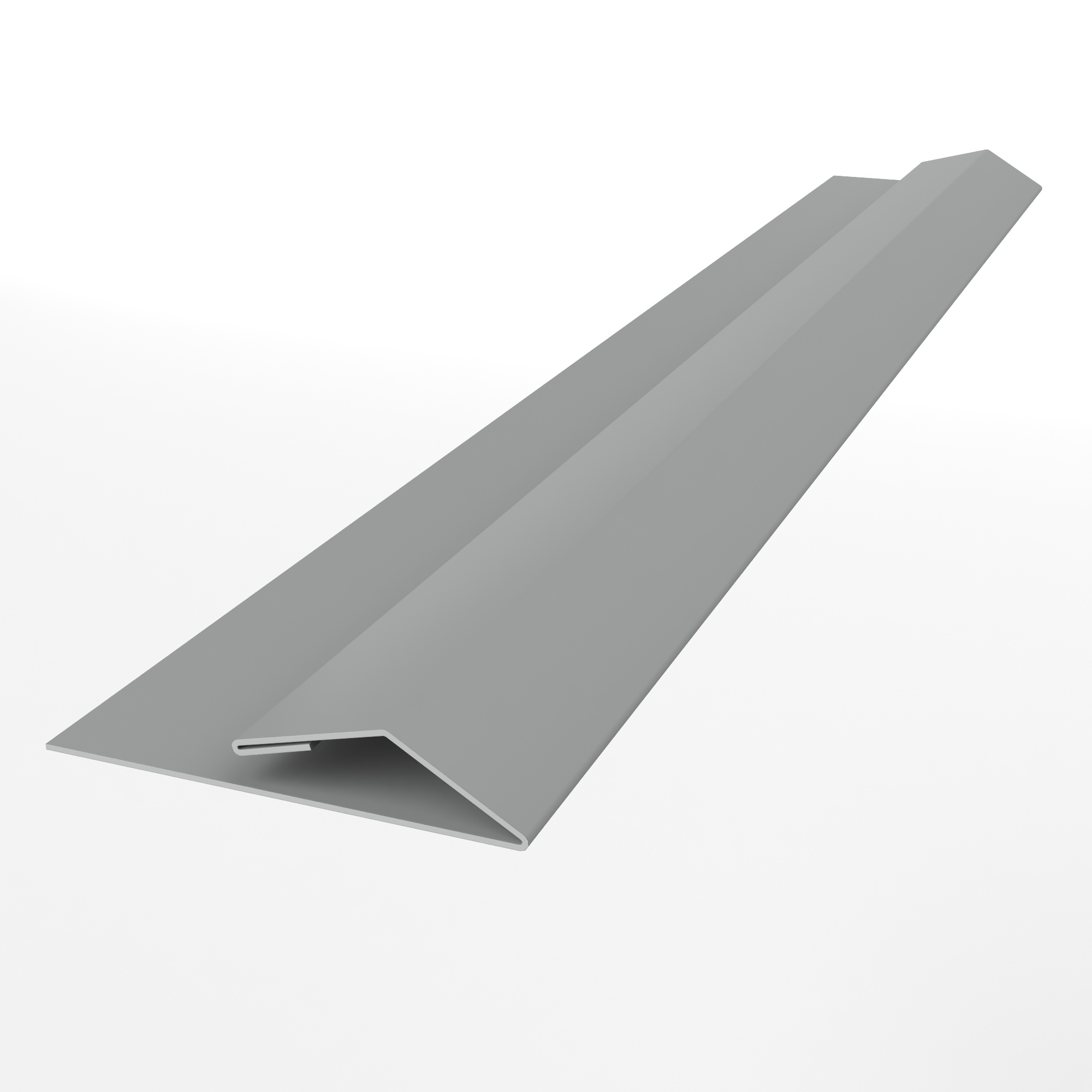 Планка стартово-финишная для металлосайдинга блокхаус оцинкованная с порошковым покрытием 0,45мм ширина менее 625 мм RAL 9006