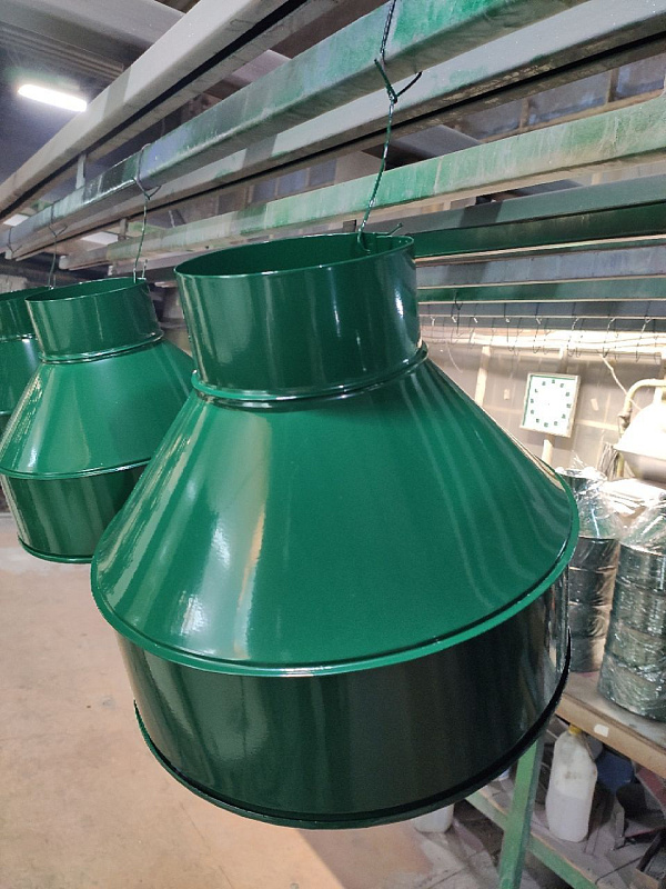 Воронка водосточная ф120х350мм (RAL 6005) водосборная, c порошковым покрытием