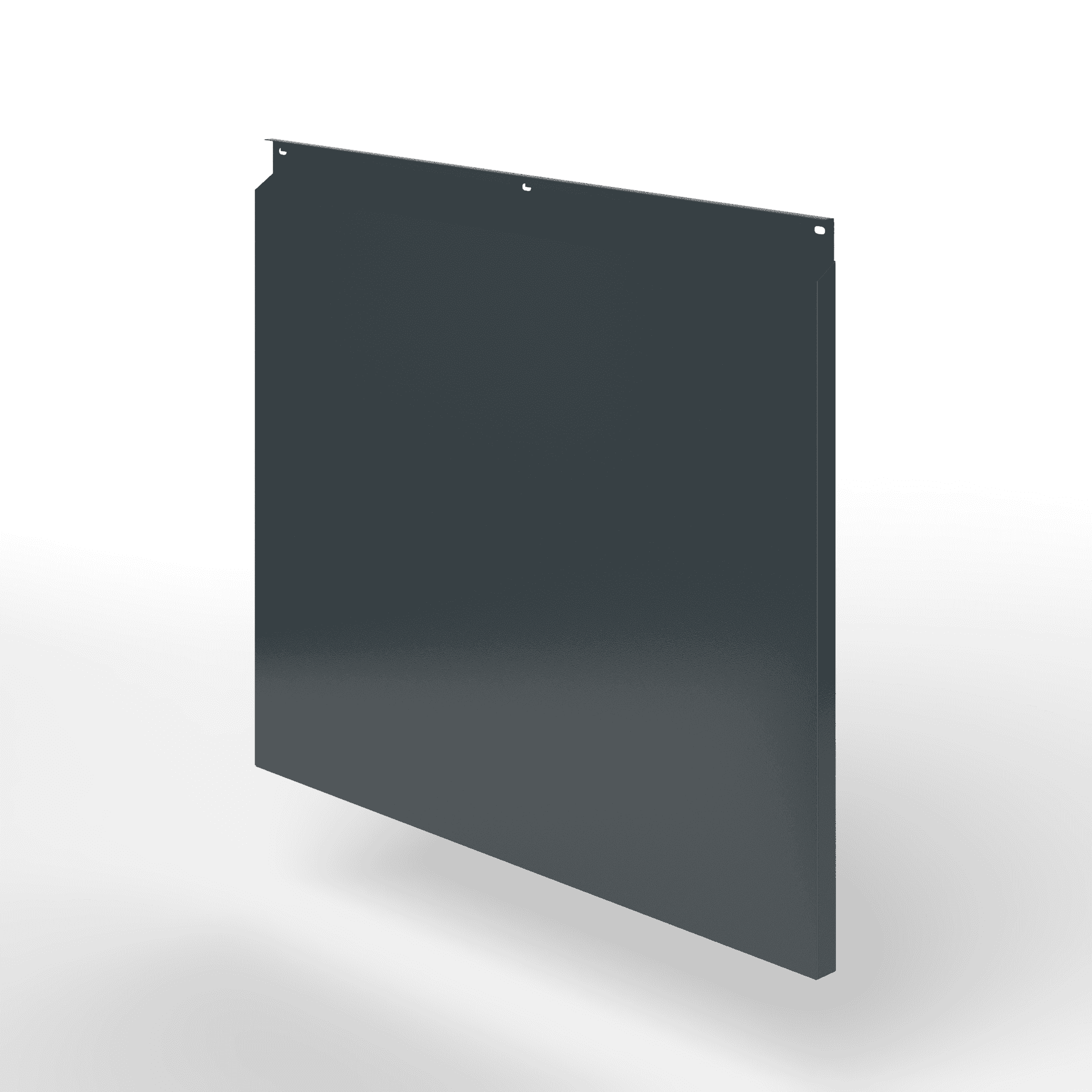 Фасадная металлокассета закрытого типа оцинкованная с порошковым покрытием 0,7x1165х550мм RAL 7016 Антрацитово-серый