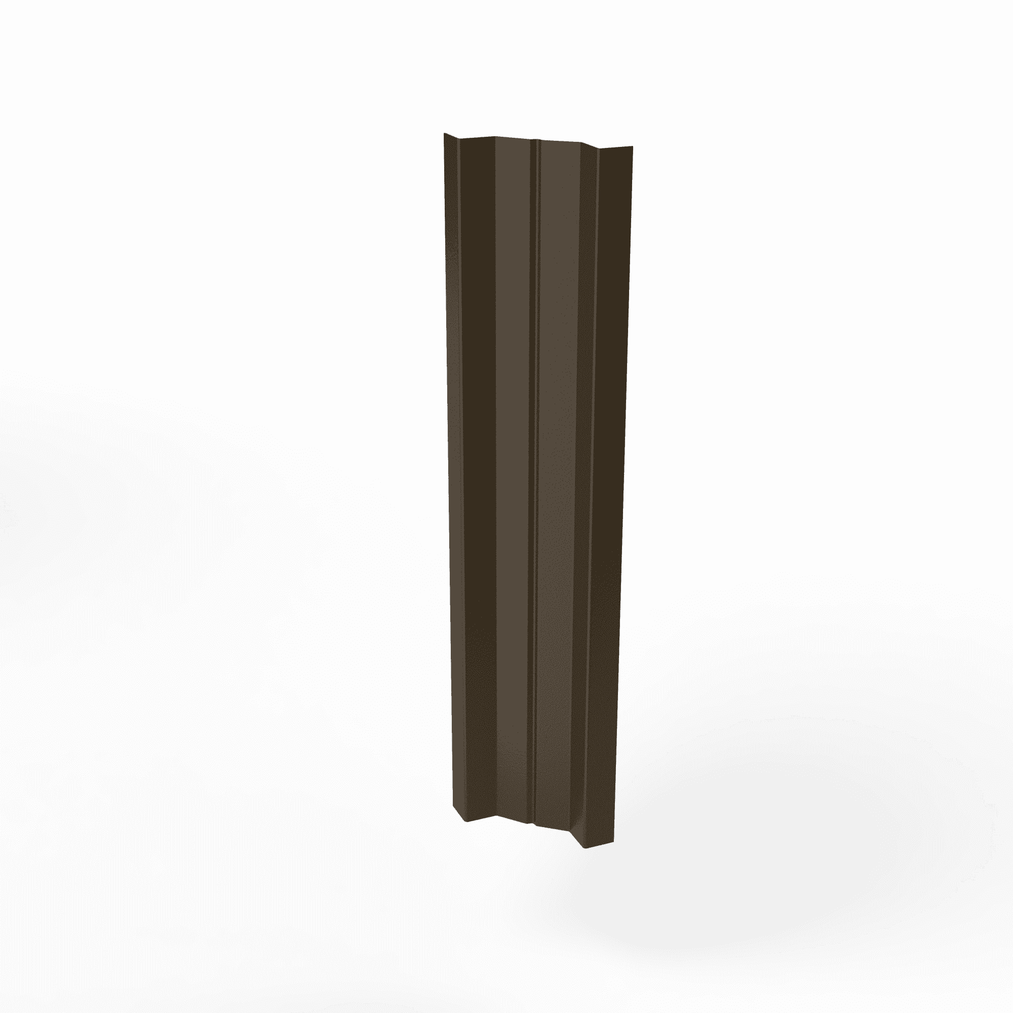 Штакетник оцинкованный с полимерным покрытием 0,5х100мм M-образный прямой RR 32