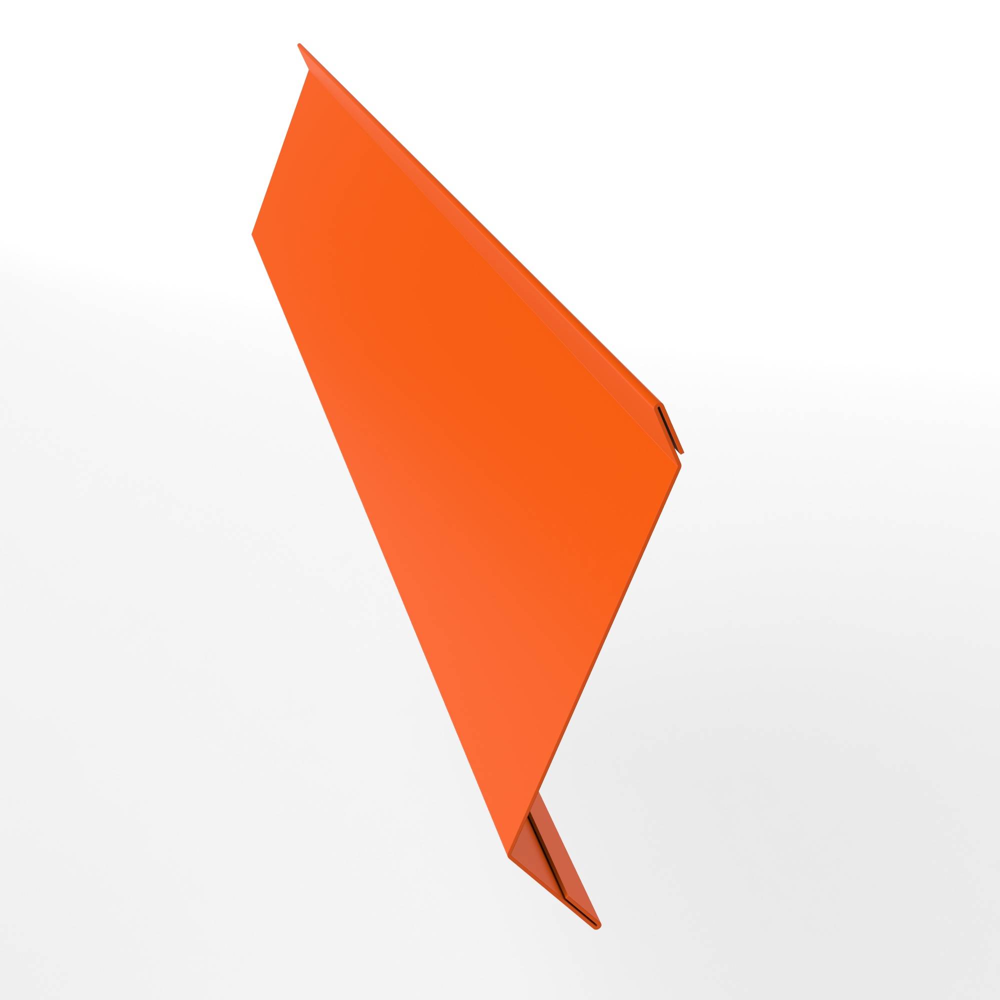 Ламель Z горизонтальная оцинкованная c порошковым покрытием 0,45мм RAL 2004