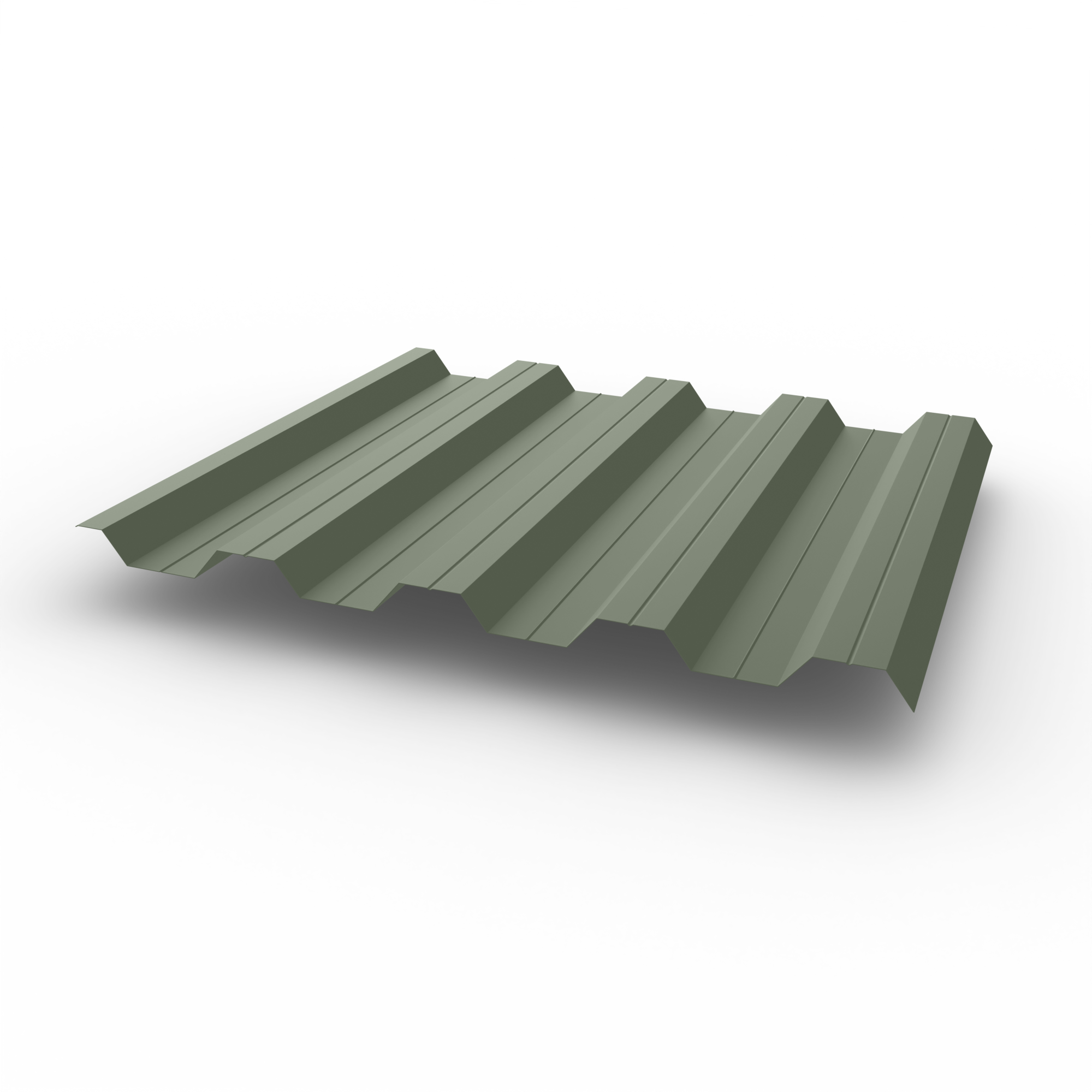 Профнастил НС44 (RAL 7033) 0,5х1047мм оцинкованный, с полимерным покрытием (Полиэстер)