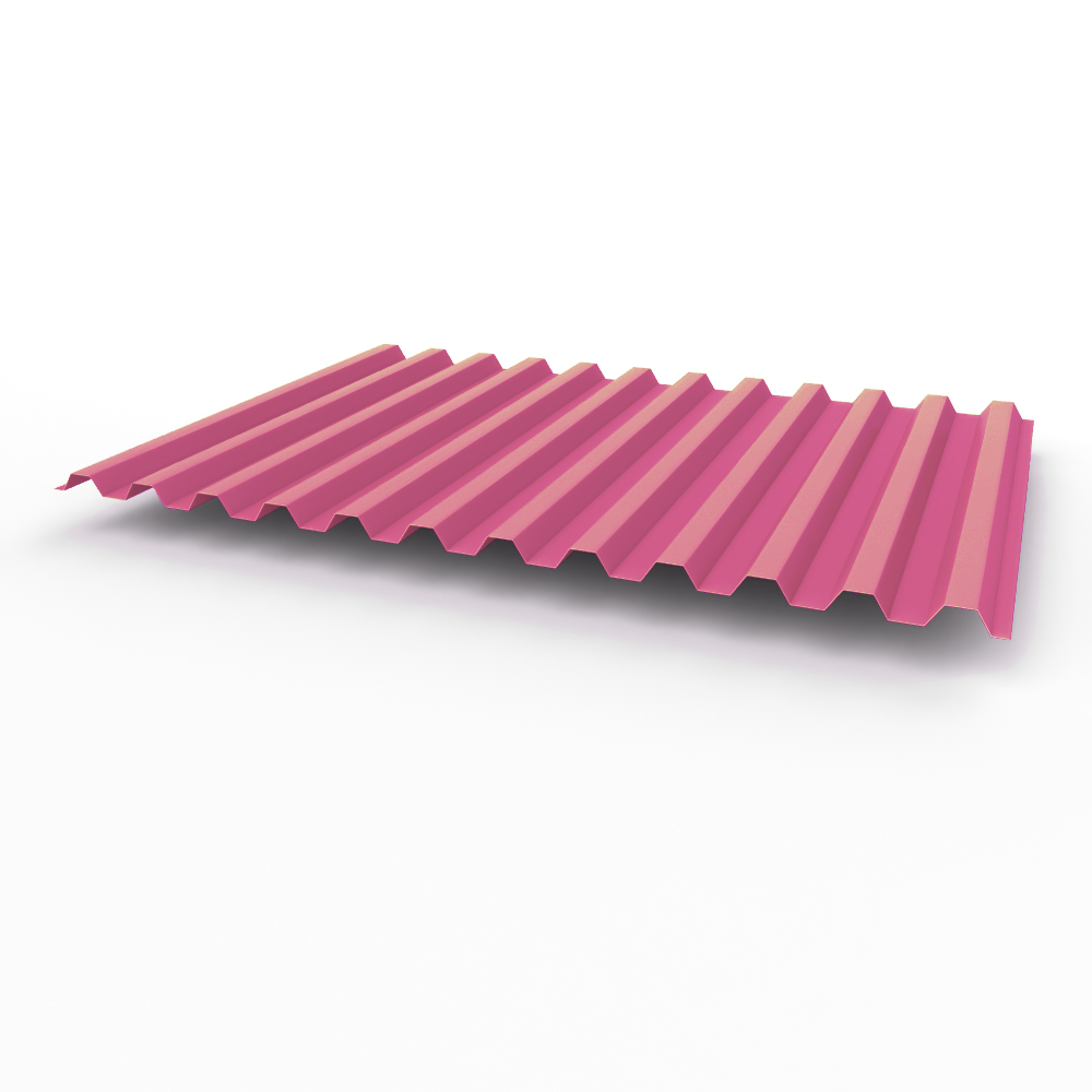 Профнастил С21 0,7х1051мм (RAL 4003) оцинкованный, с полимерным покрытием (полиэстер)