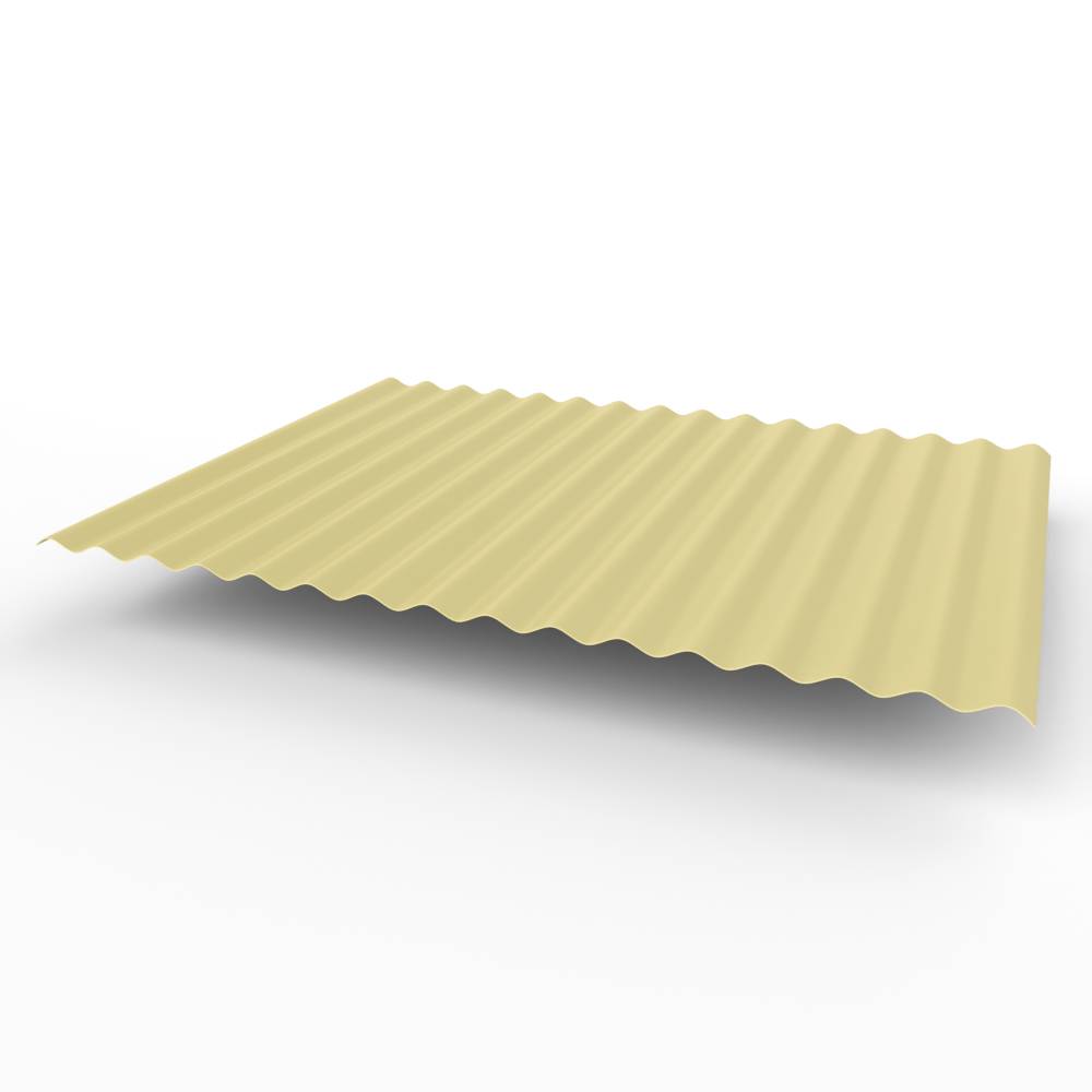 Профнастил С15 (RAL 1014) полиэстер 0,4х1180мм