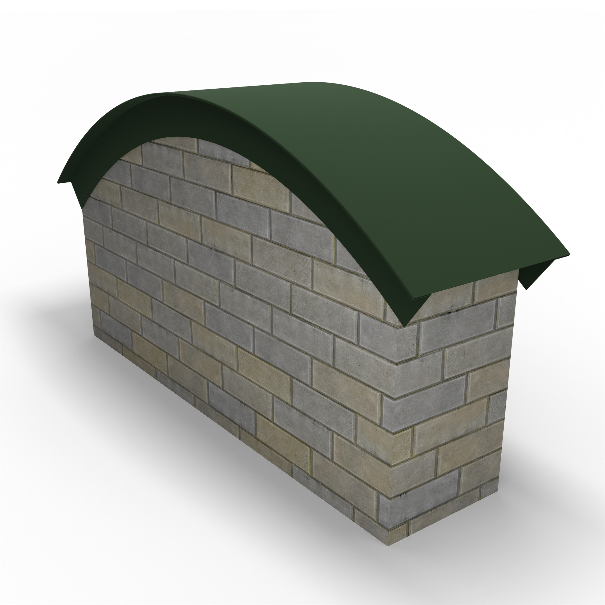 Парапет радиусный 1,2 мм (RAL 6020) полиэстер