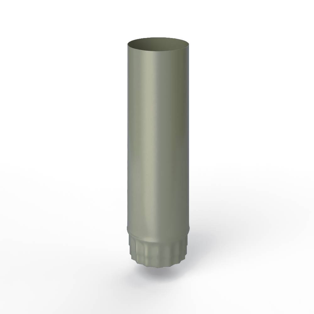 Труба водосточная оцинкованная порошок ф160х1250мм RAL 7033