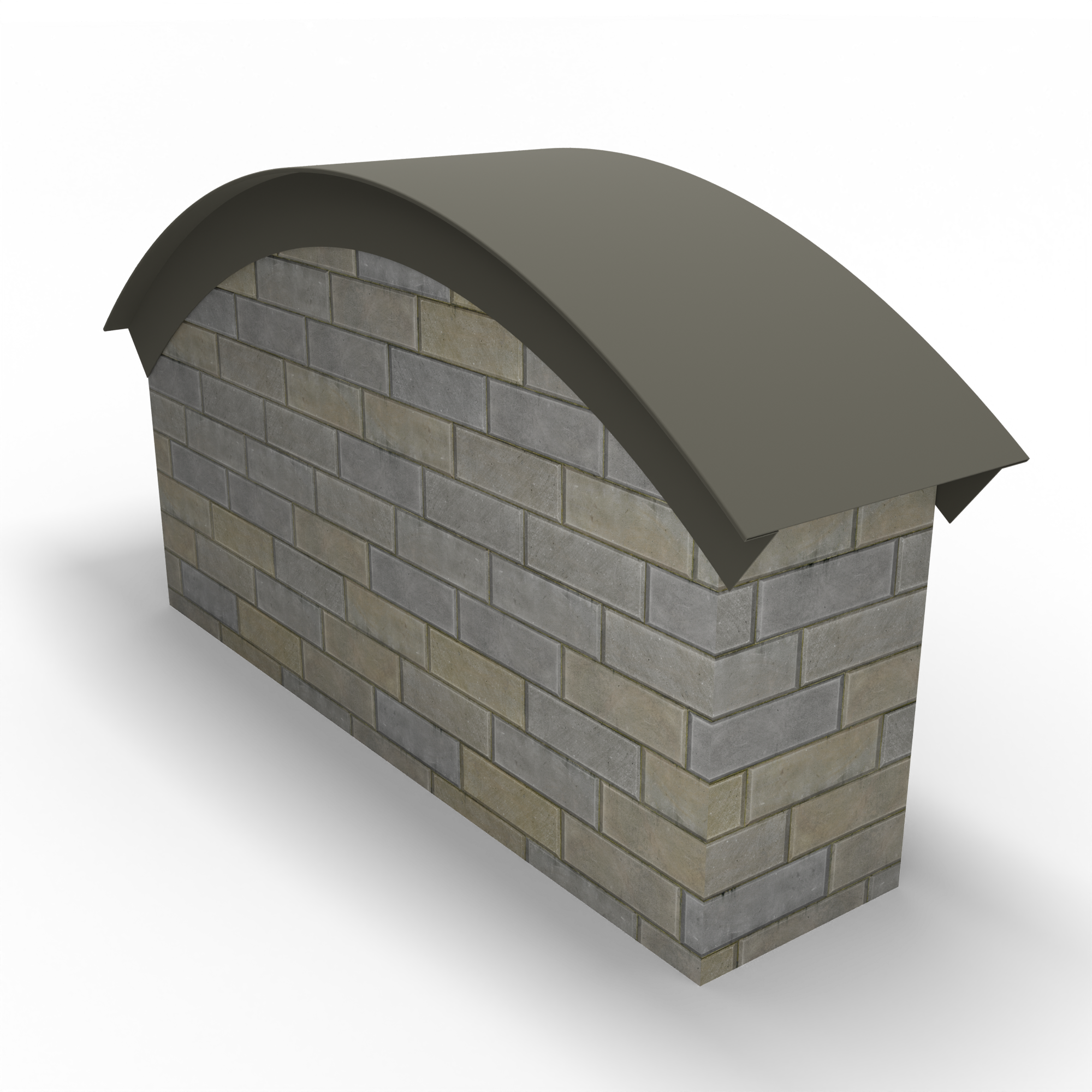 Парапет радиусный 1,2 мм (RAL 7039) полиэстер