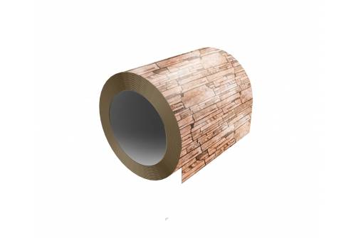 Лента оцинкованная с полимерным покрытием полиэстер Print Twincolor 0,45мм RAL Sand Stone Песочный камень