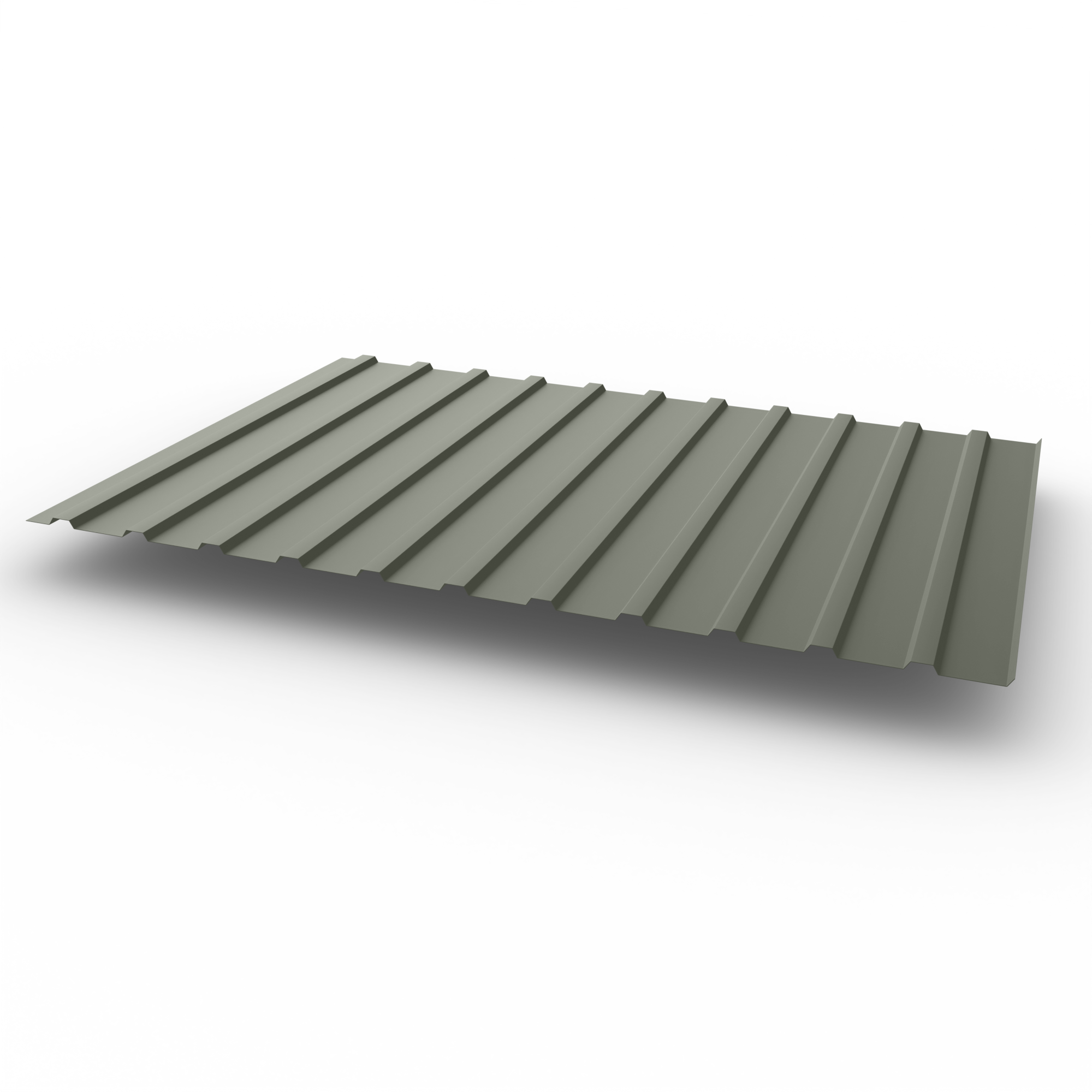 Профнастил С10 - 0,65х1180мм (RAL 7023) оцинкованный, с полимерным покрытием (Полиэстер)