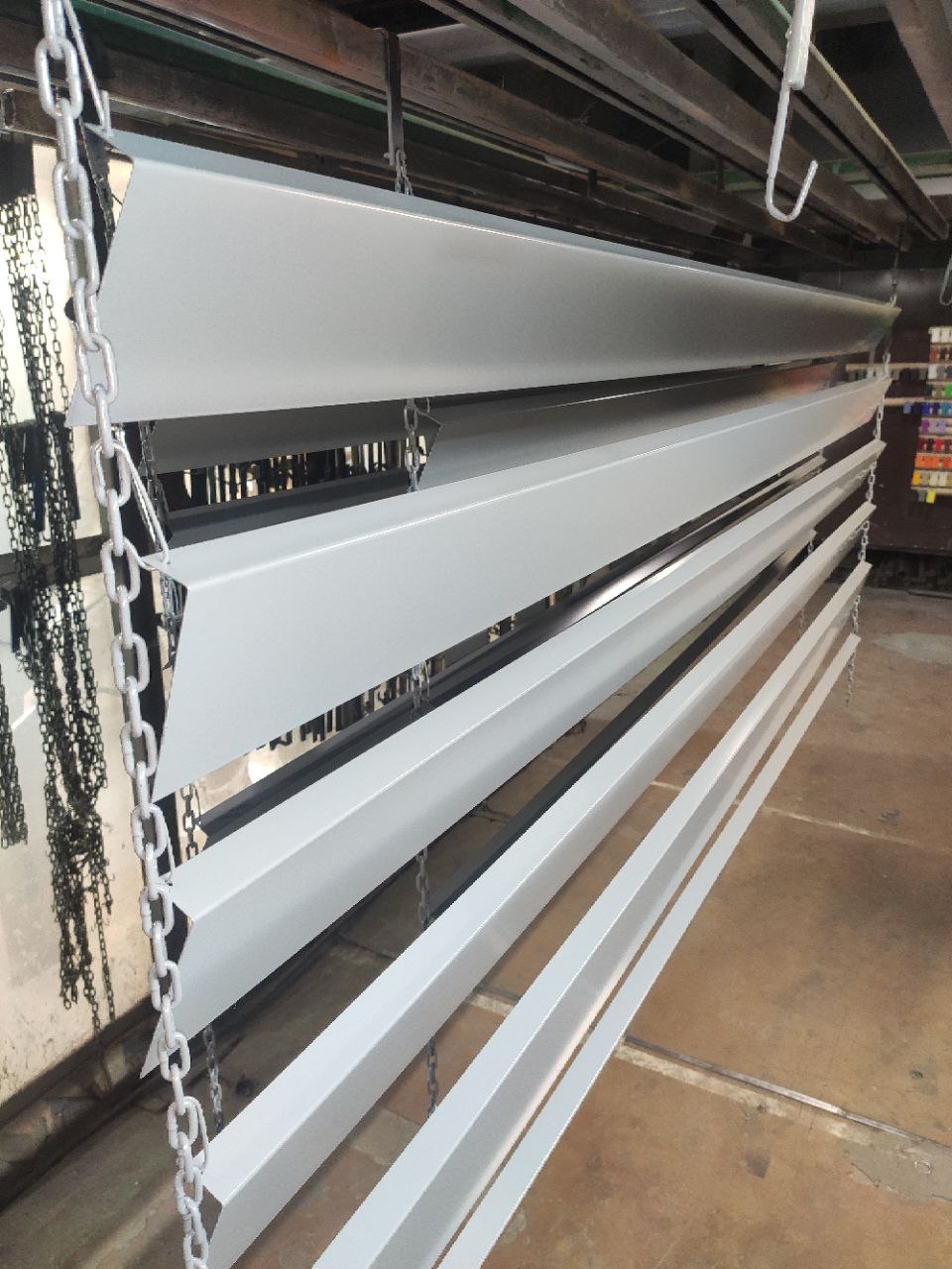 Откос оконный 0,45 мм (RAL 7047) c порошковым покрытием