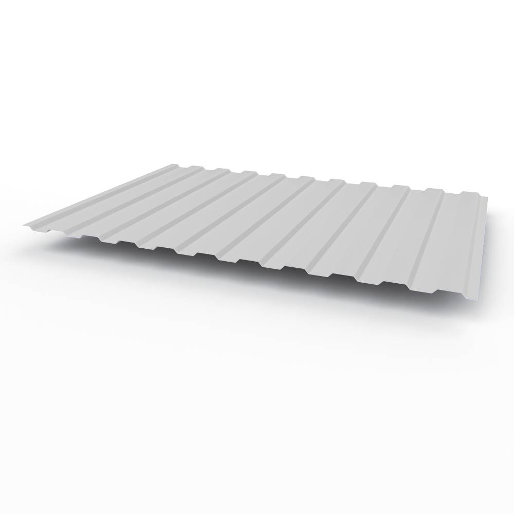 Профнастил С8 - 0,45х1180мм (RAL 7047) оцинкованный, с полимерным покрытием (полиэстер)