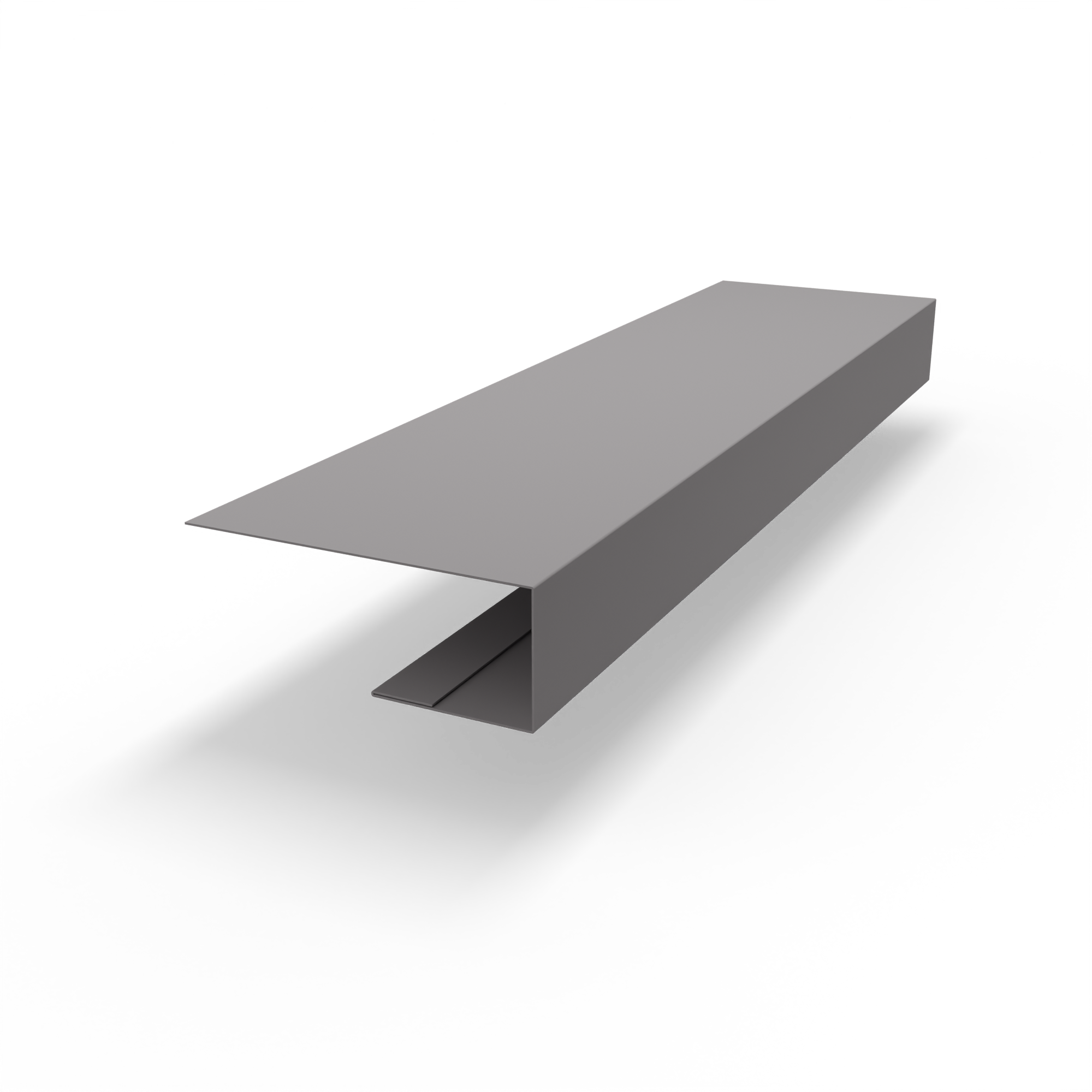 j планка RAL 7036 оцинкованная c порошковым покрытием 0,45мм