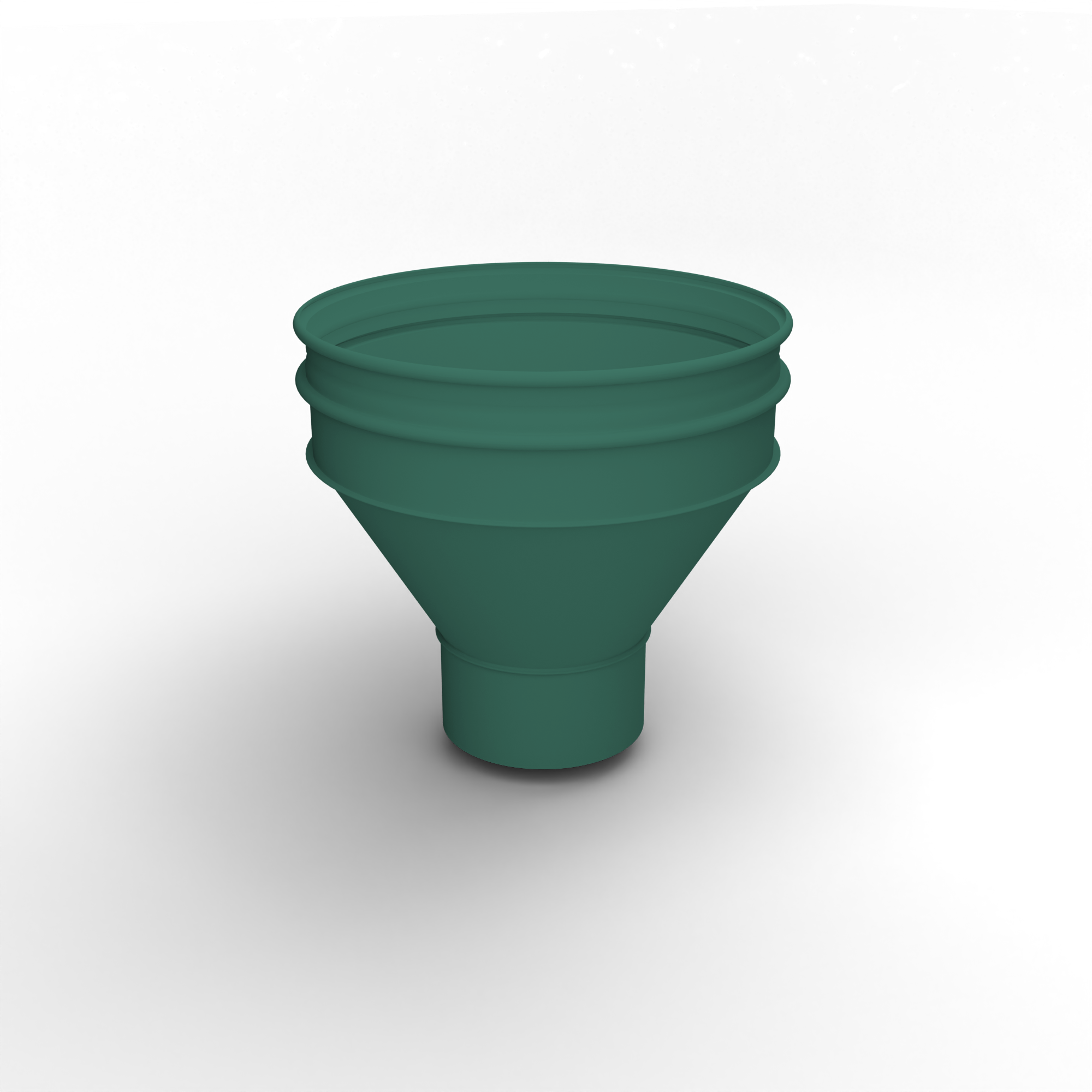 Воронка водосточная ф160х350мм (RAL 6000) водосборная, c порошковым покрытием