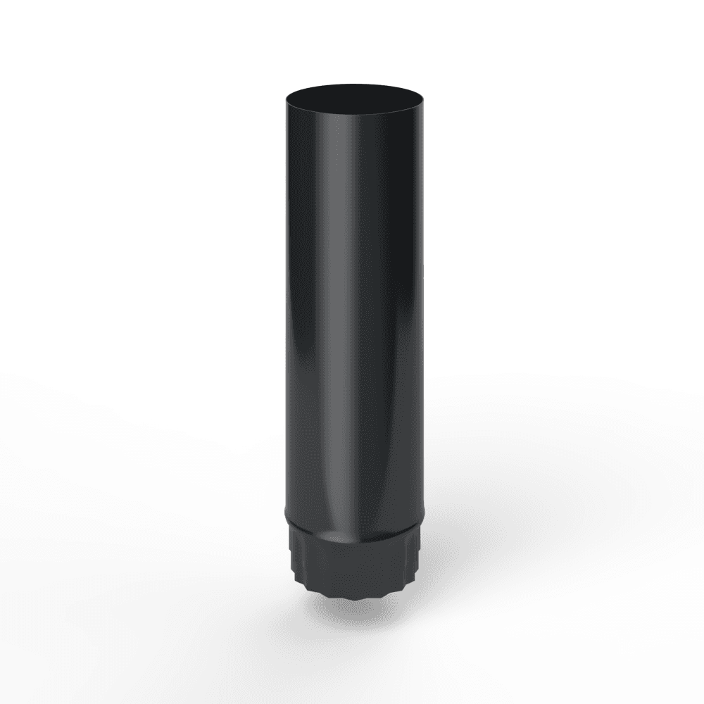 Труба водосточная оцинкованная порошок ф140х1250мм RAL 9011