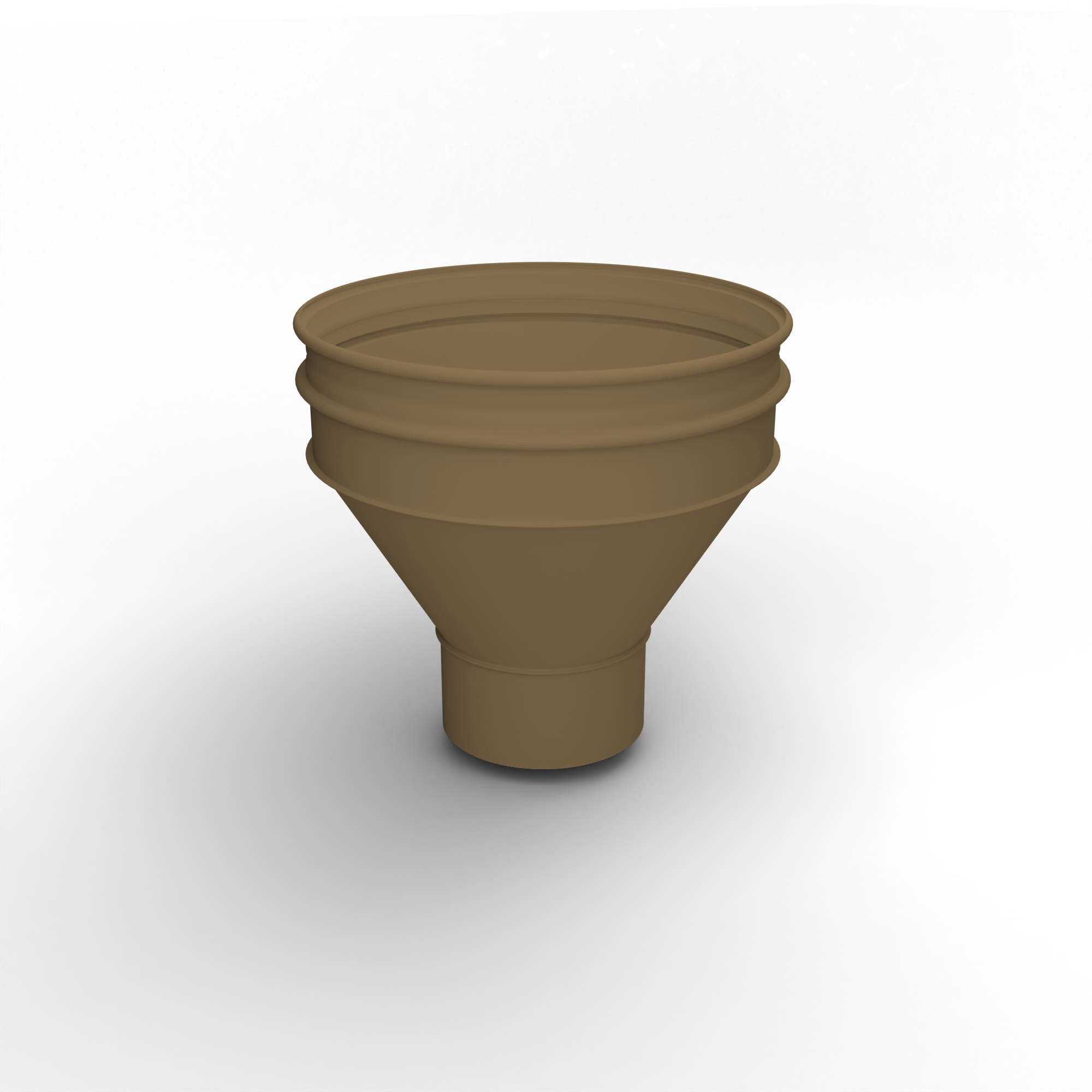 Воронка водосточная ф190х350мм (RAL 1036) водосборная, c порошковым покрытием