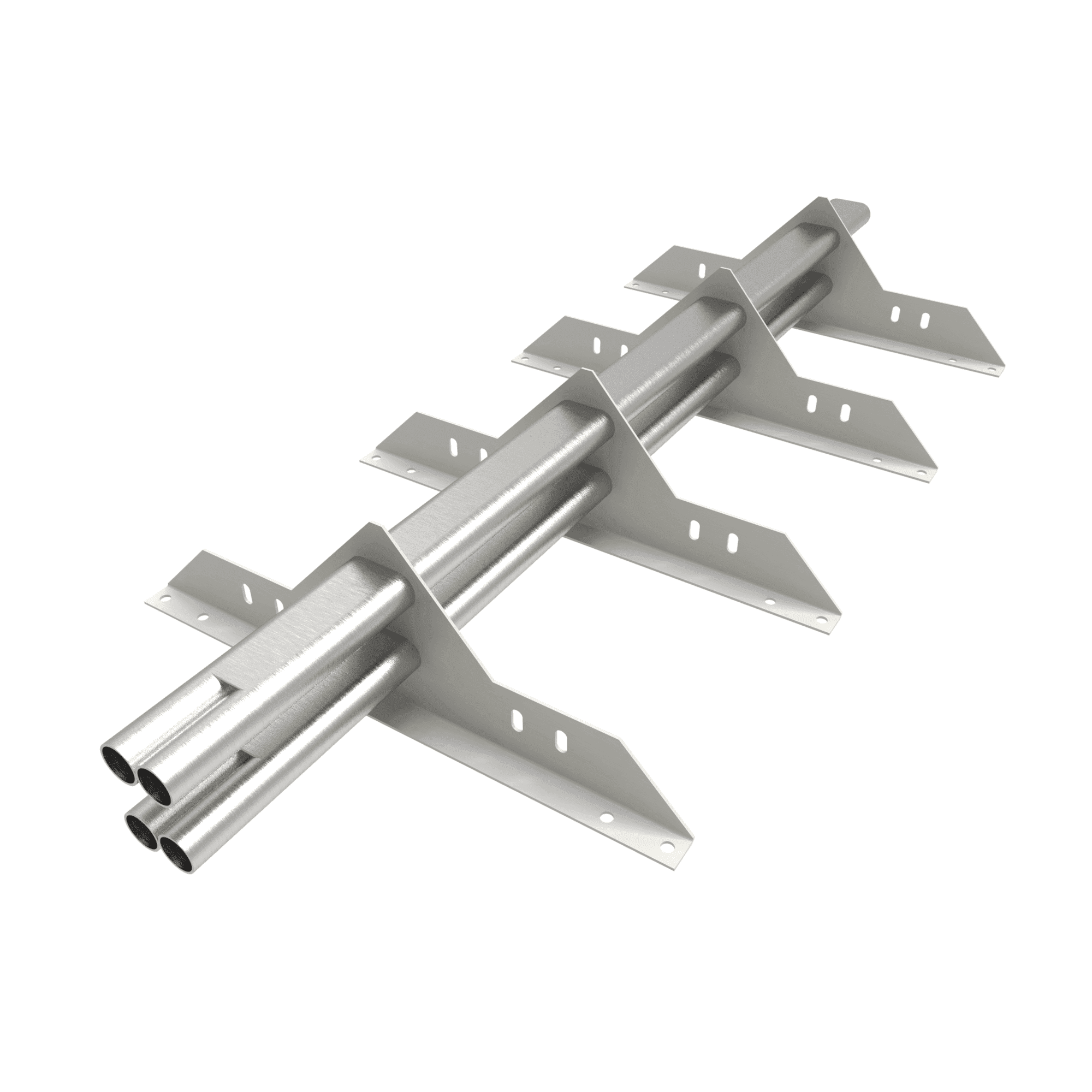 Снегозадержатель трубчатый 1000мм универсальный 40x20-1,0-1,5-2 холоднокатанная сталь с порошковым покрытием RAL 9003