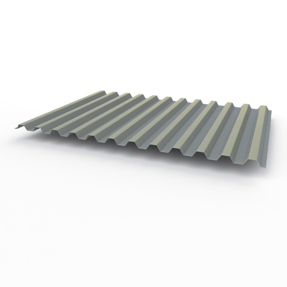 Профнастил С21 0,65х1051мм (RAL 7046) оцинкованный, с полимерным покрытием (полиэстер)